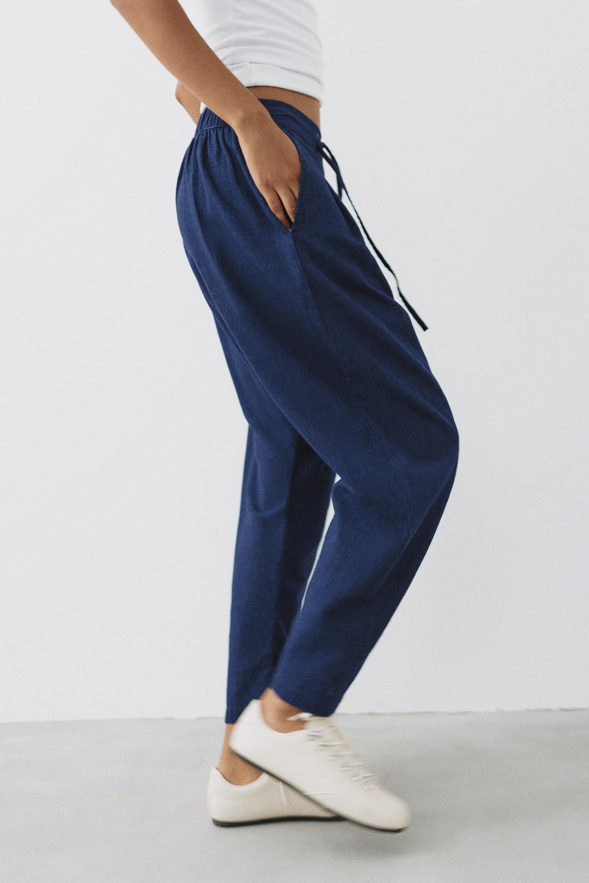 Fluid baggy jeans — Dark blue