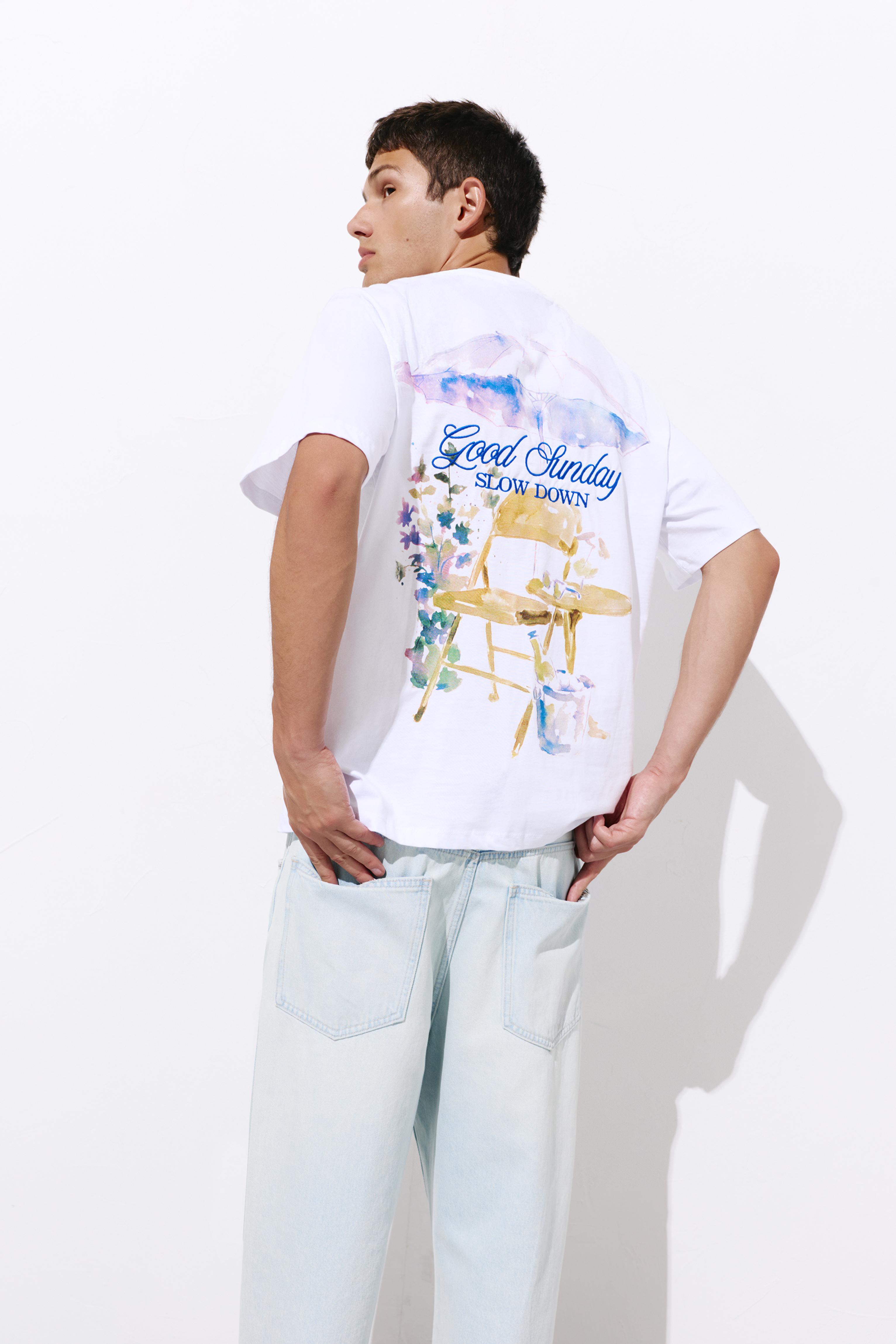 Good Sunday graphic T-shirt — Off white