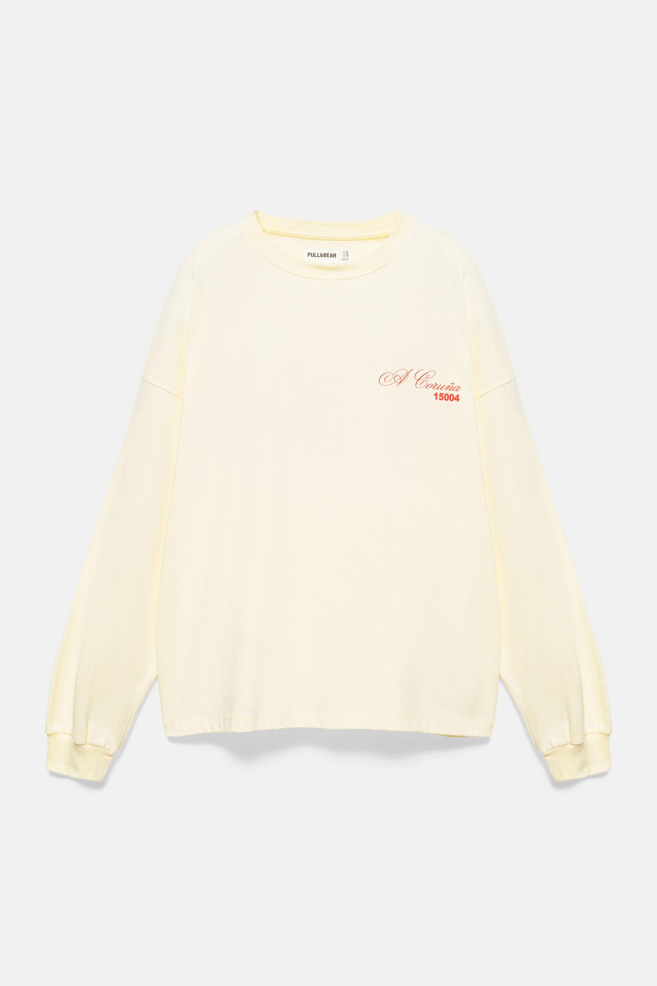 Yellow A Coruña T-shirt — Pale yellow