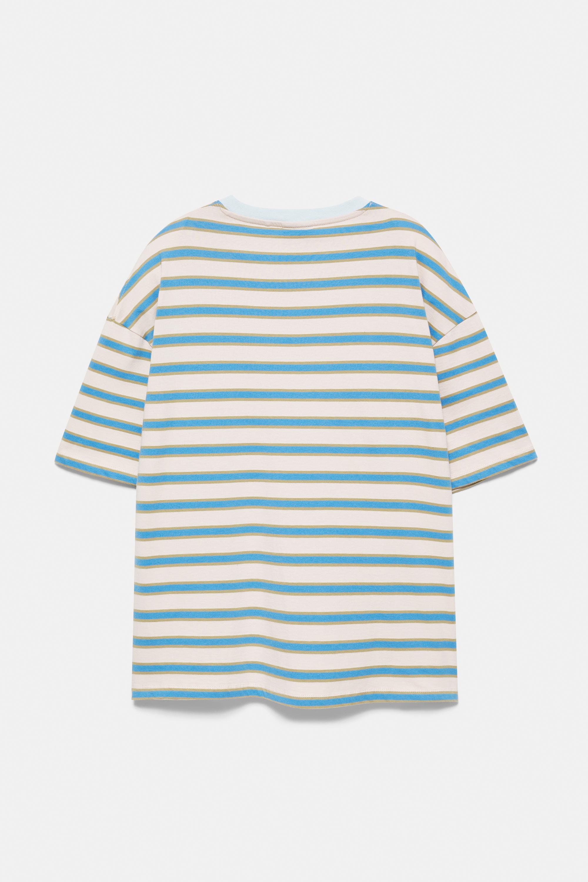Striped STWD T-shirt — White