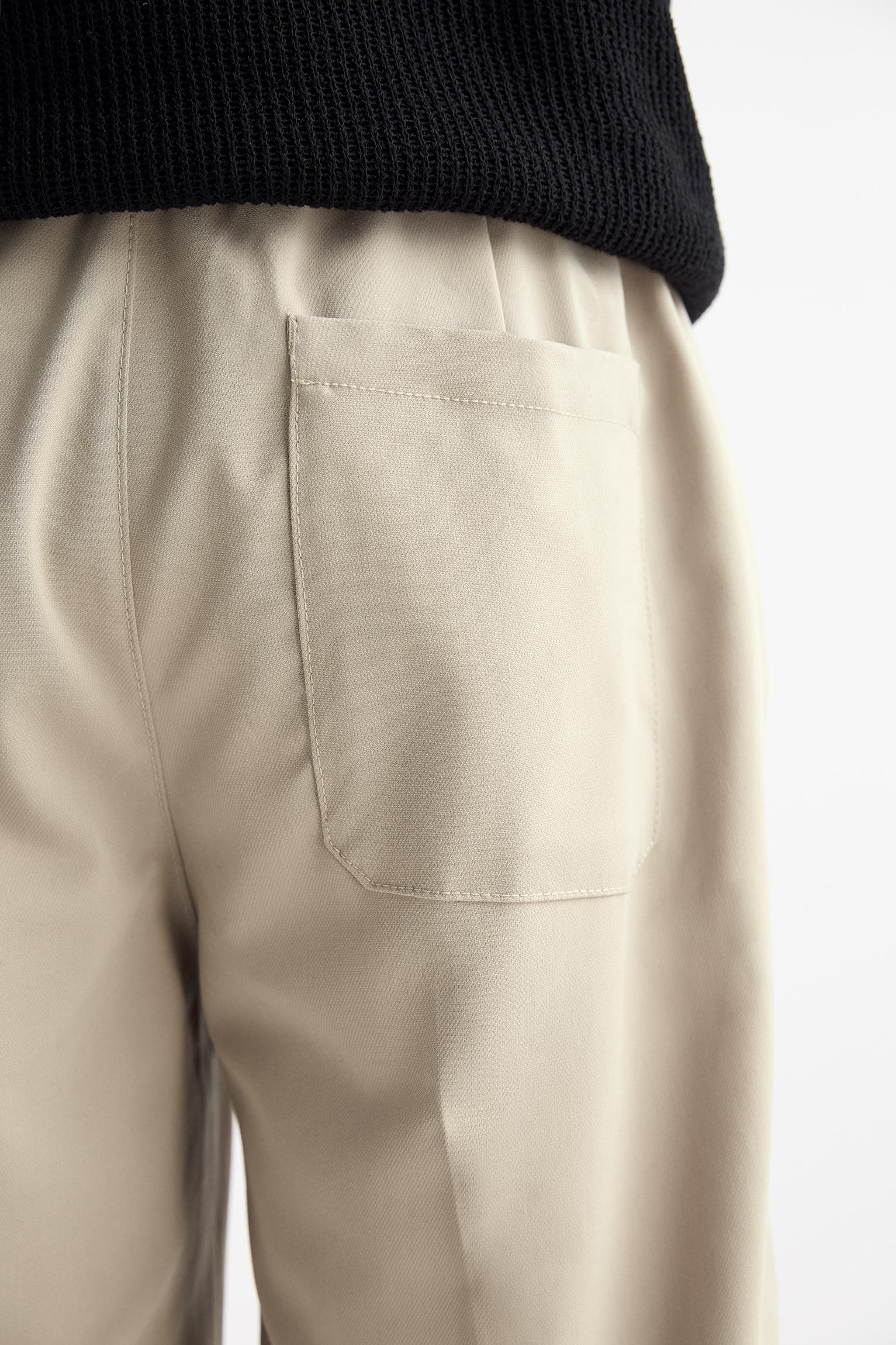 Tailored fit geniş paça pantolon - Görsel 39