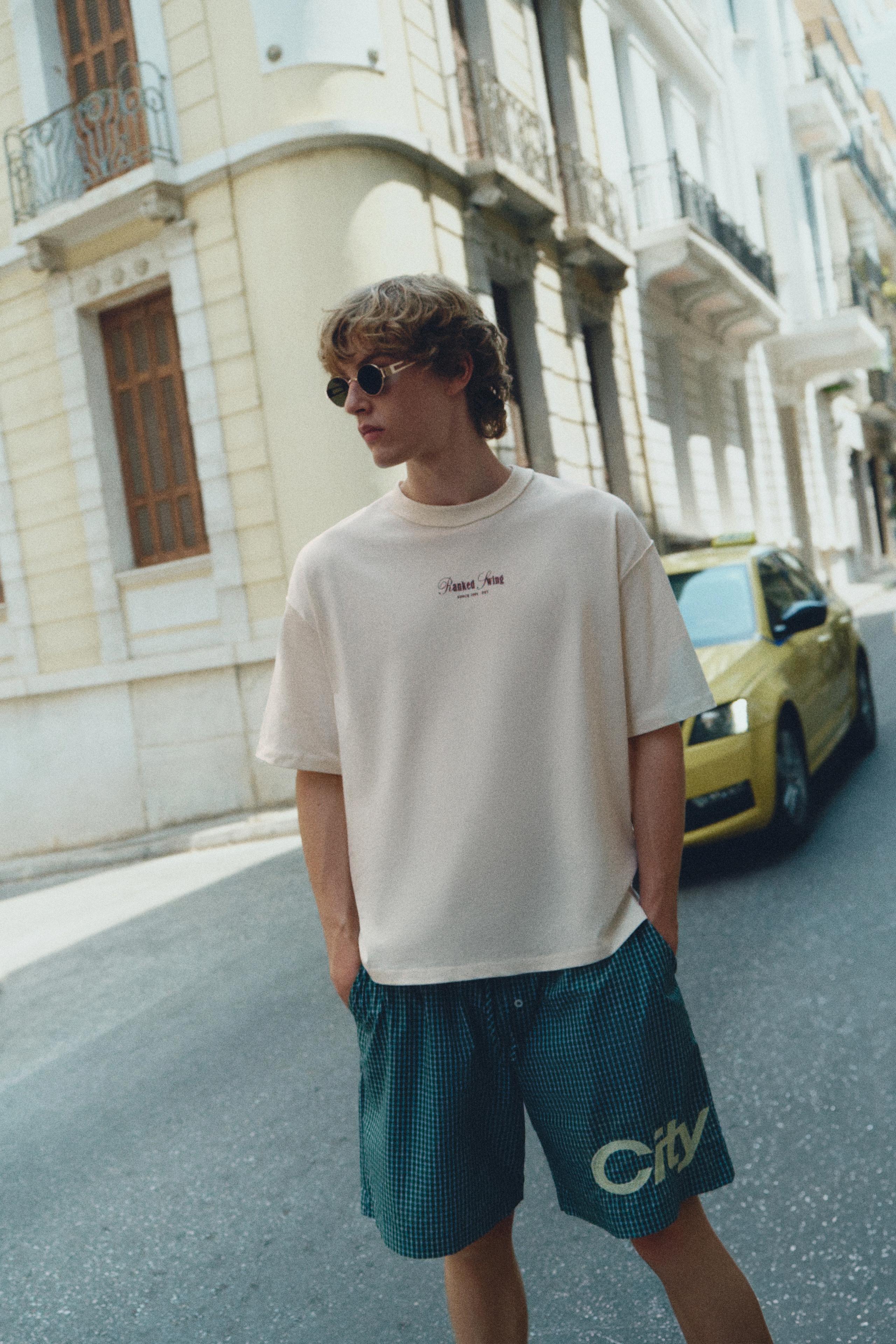 Ranked Swing relaxed fit graphic T-shirt — Off white