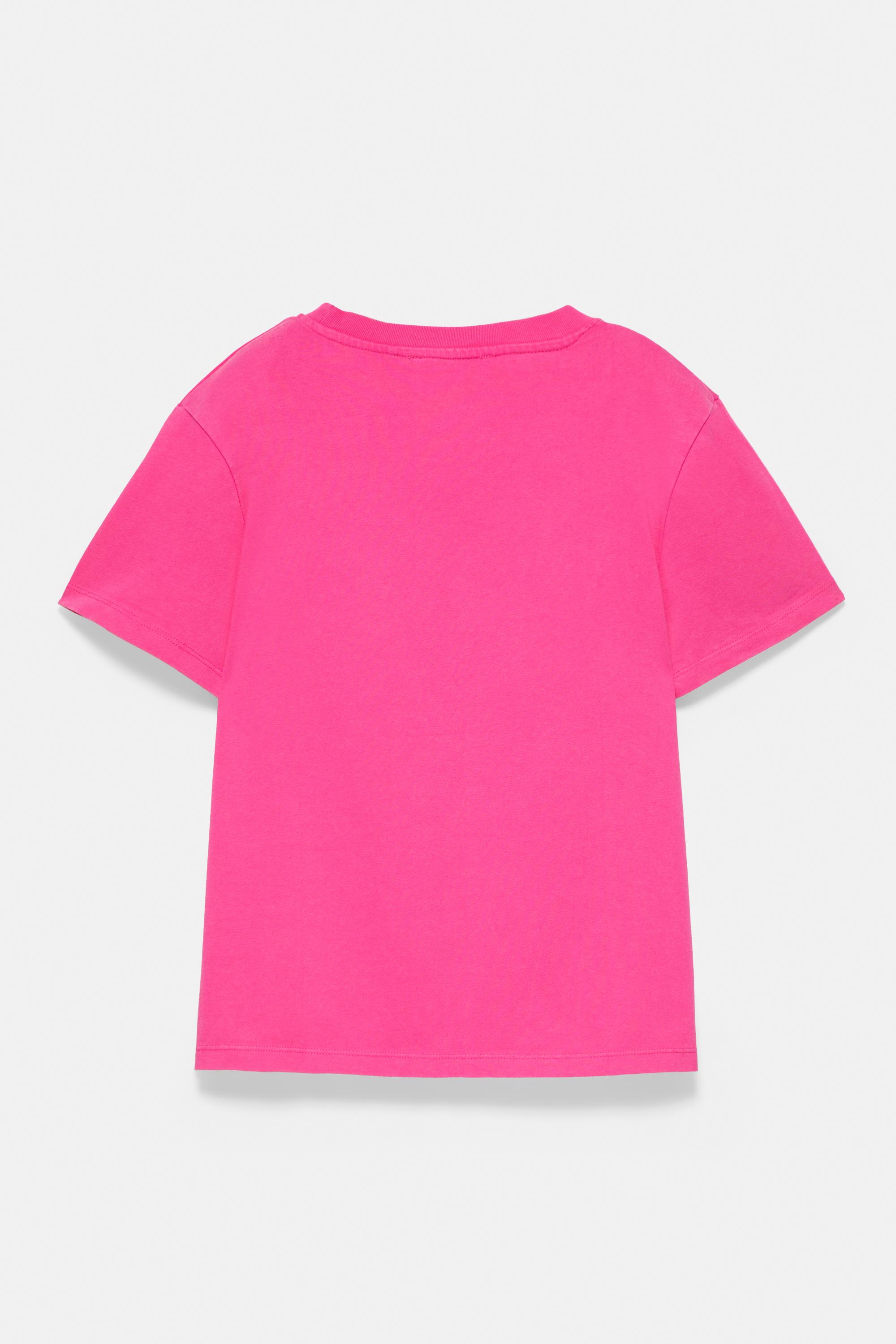 Short sleeve T-shirt 100% cotton — Fuchsia