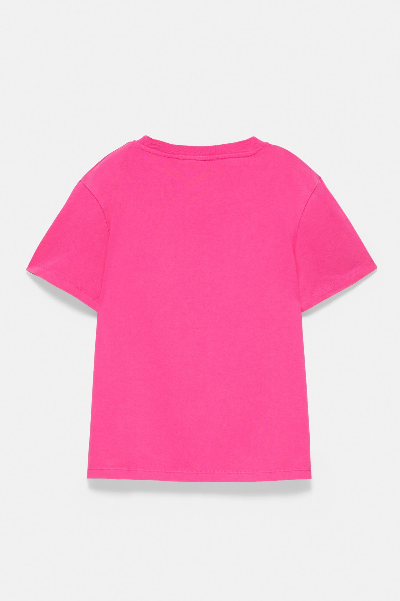 Short sleeve T-shirt 100% cotton — Fuchsia
