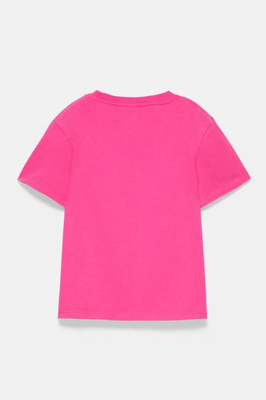 Short sleeve T-shirt 100% cotton — Fuchsia 6