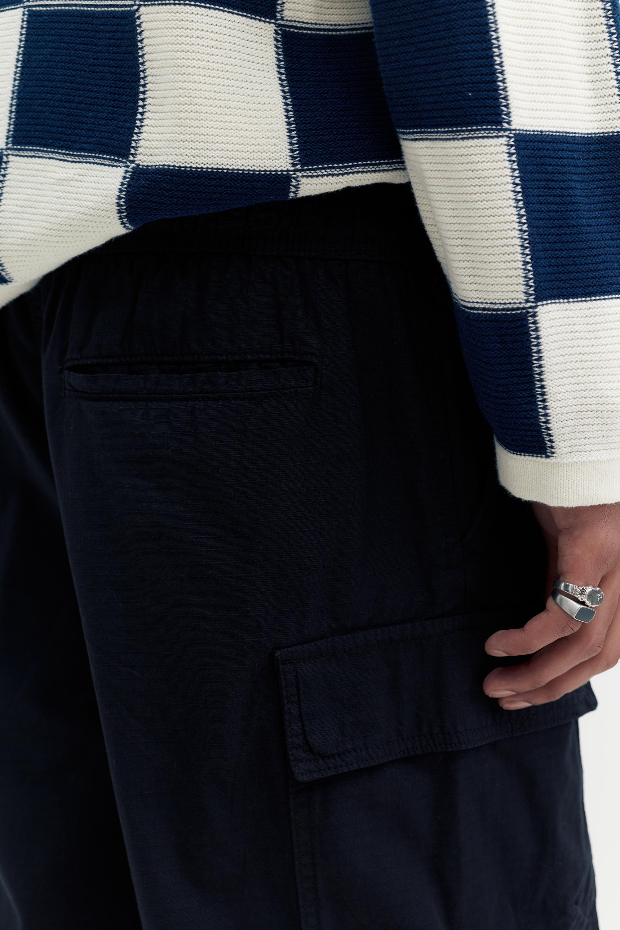 Ripstop cargo Bermuda shorts — Black
