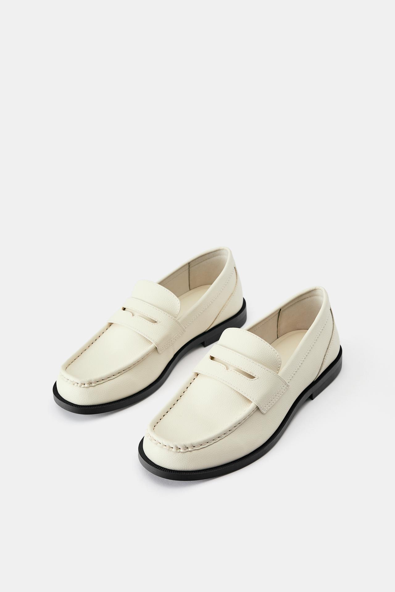 Suede contrast loafers — 1-129