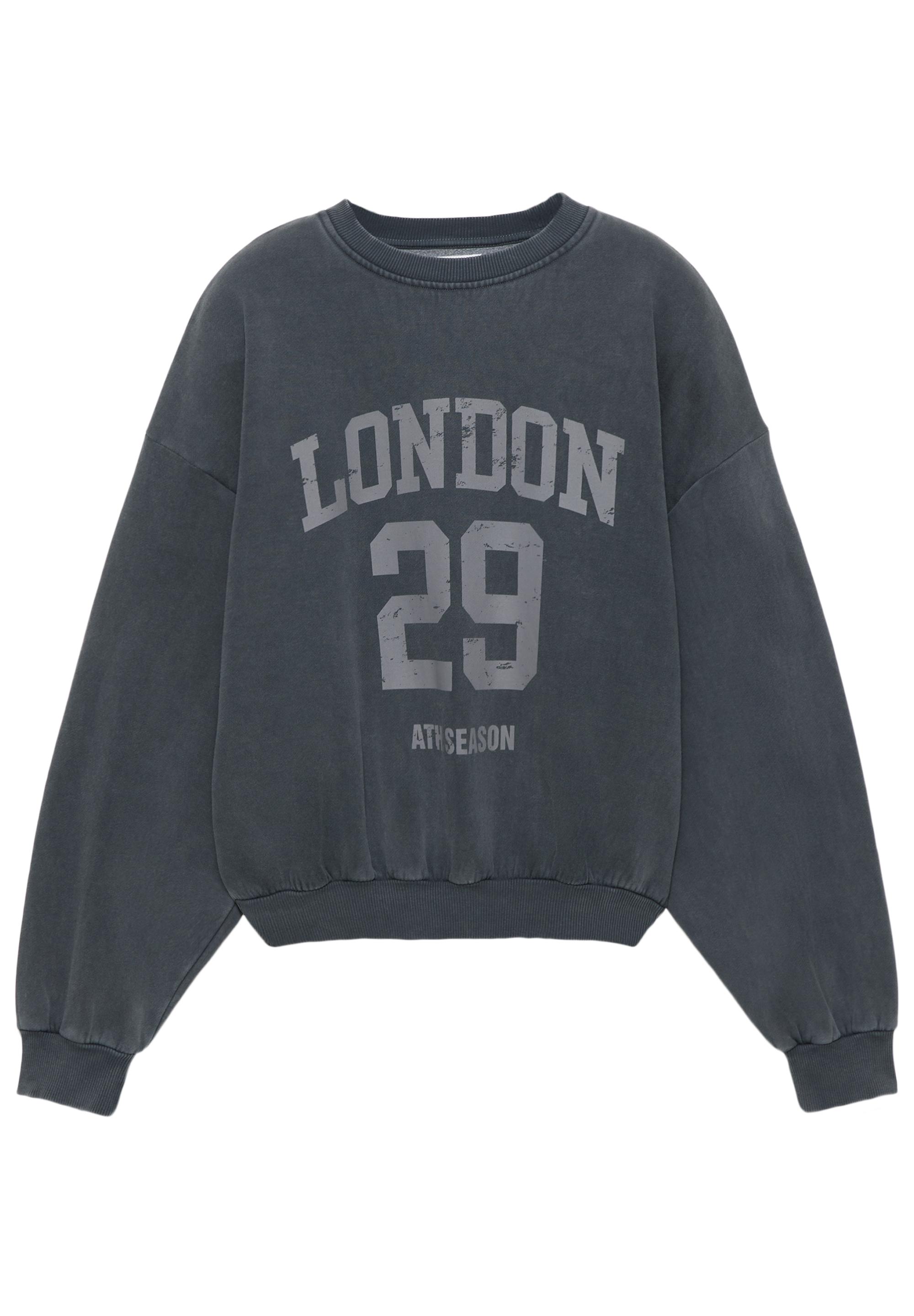 London 29 graphic sweatshirt — Faded black