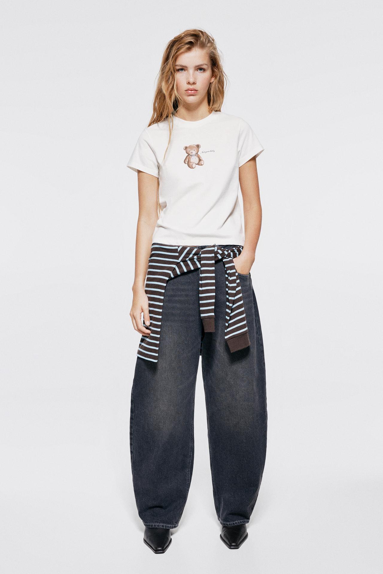 Bear graphic T-shirt — Ice