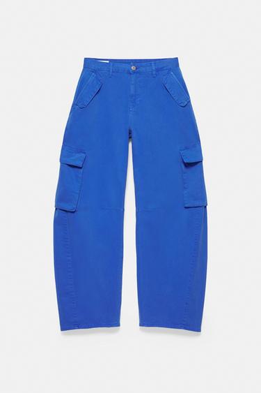 Balloon fit cargo trousers — Ink blue 6
