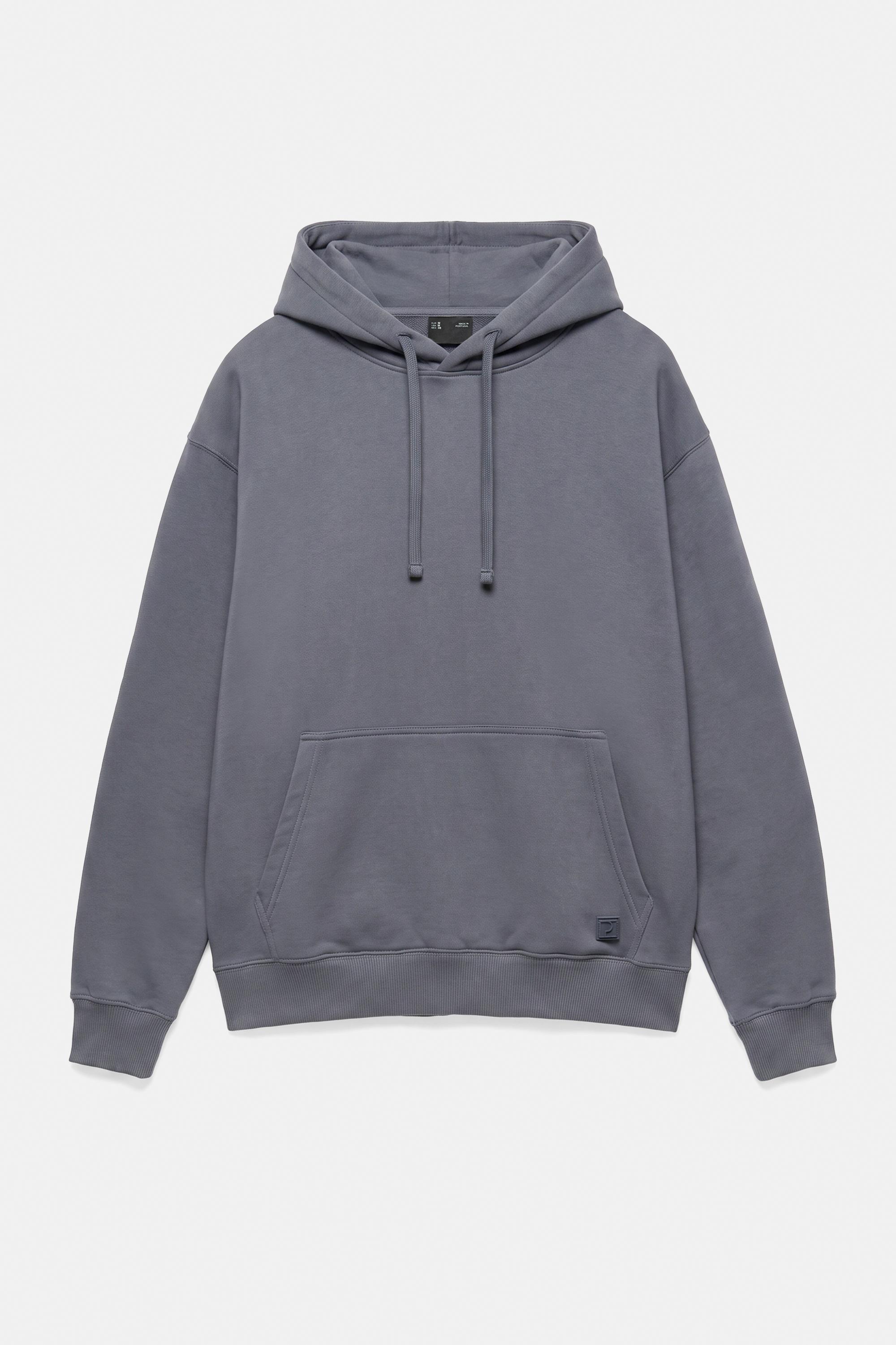 Basic hoodie — Grey blue