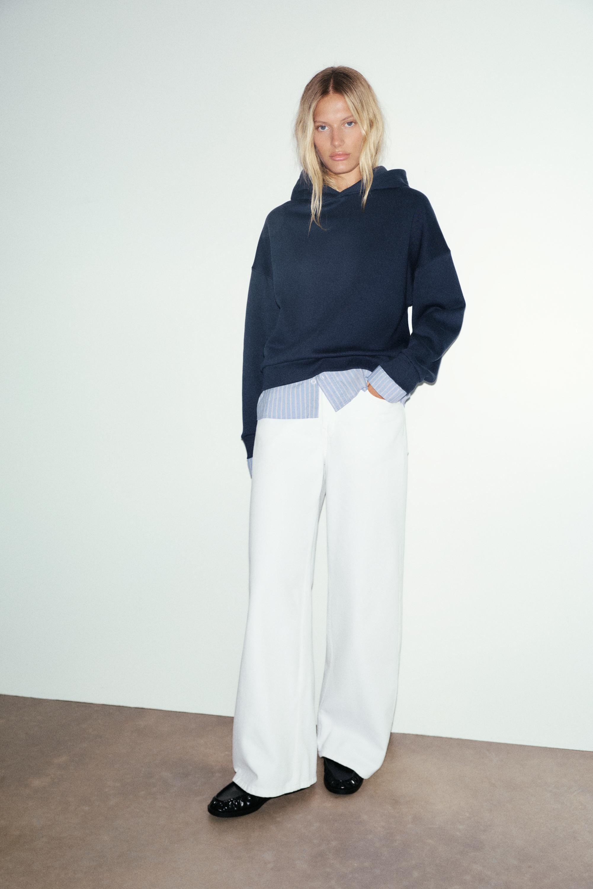 Gecombineerde Sweater Met Capuchon