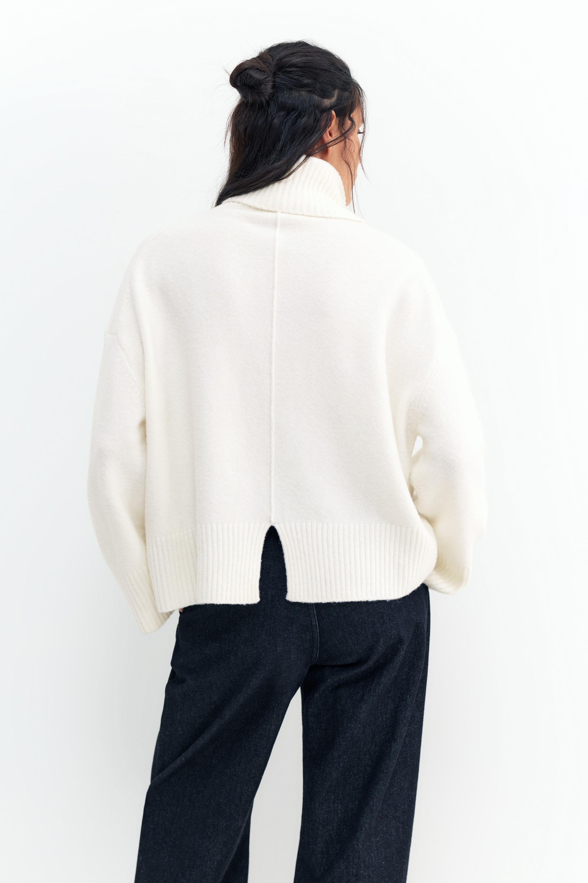 Yumuşak dik yaka kazak - Görsel 46