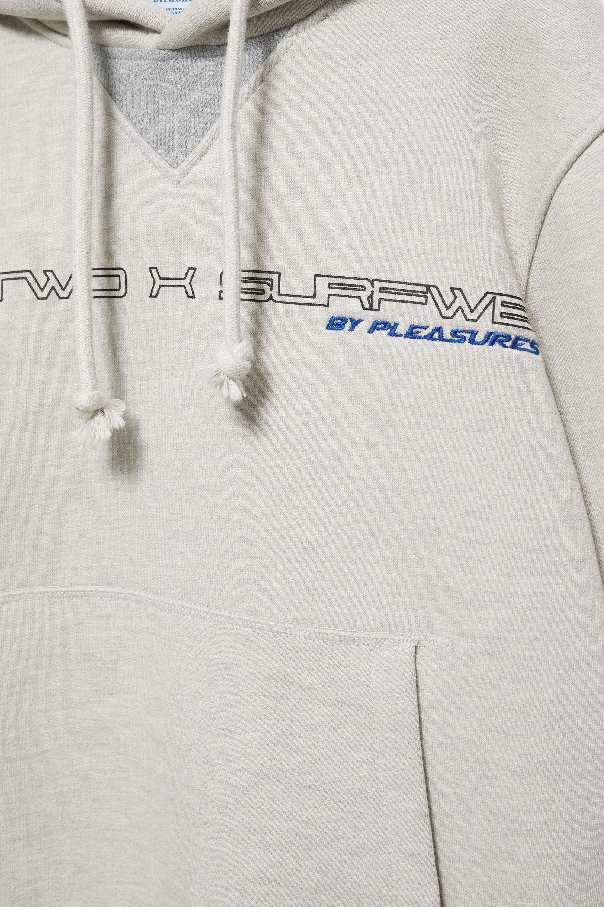 Pleasures x STWD hoodie — Grey/Camel