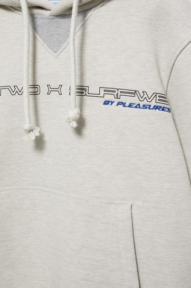 Pleasures x STWD hoodie — Grey/Camel 8
