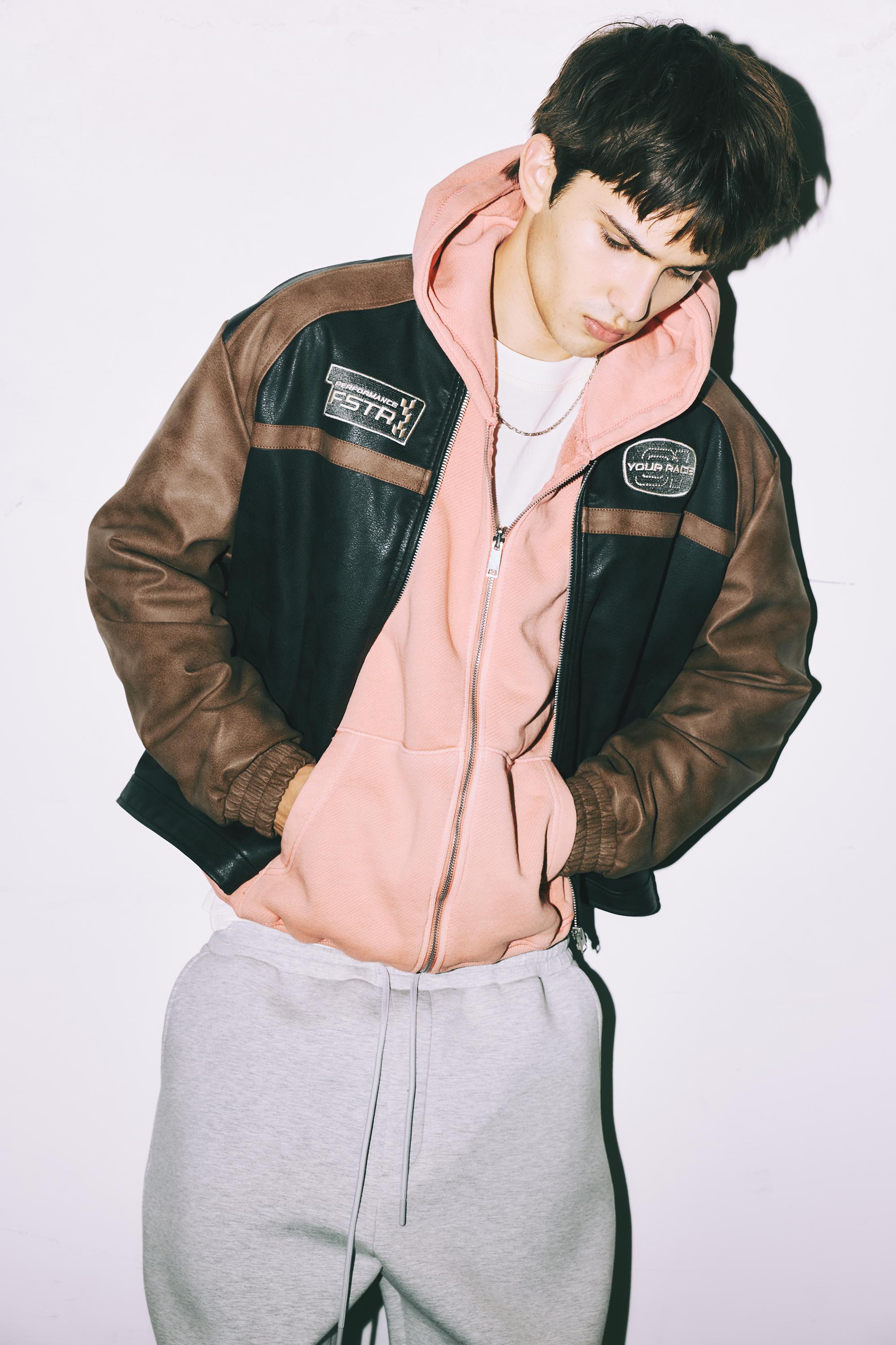 Pull&Bear Panelli suni deri ceket görsel 6