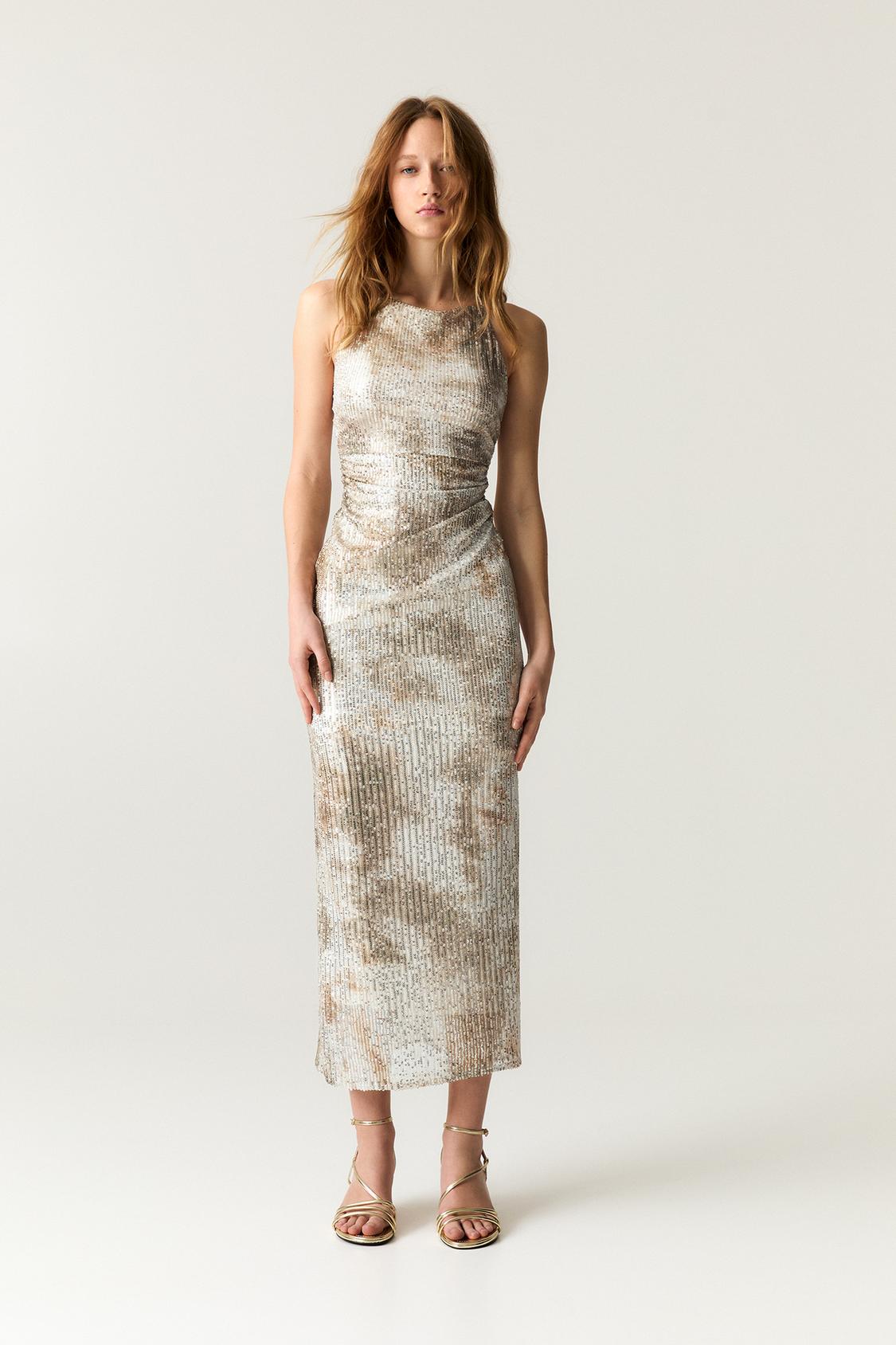 Vestido Flores Pull And Bear Vestido Largo Vestido Largo Pull And