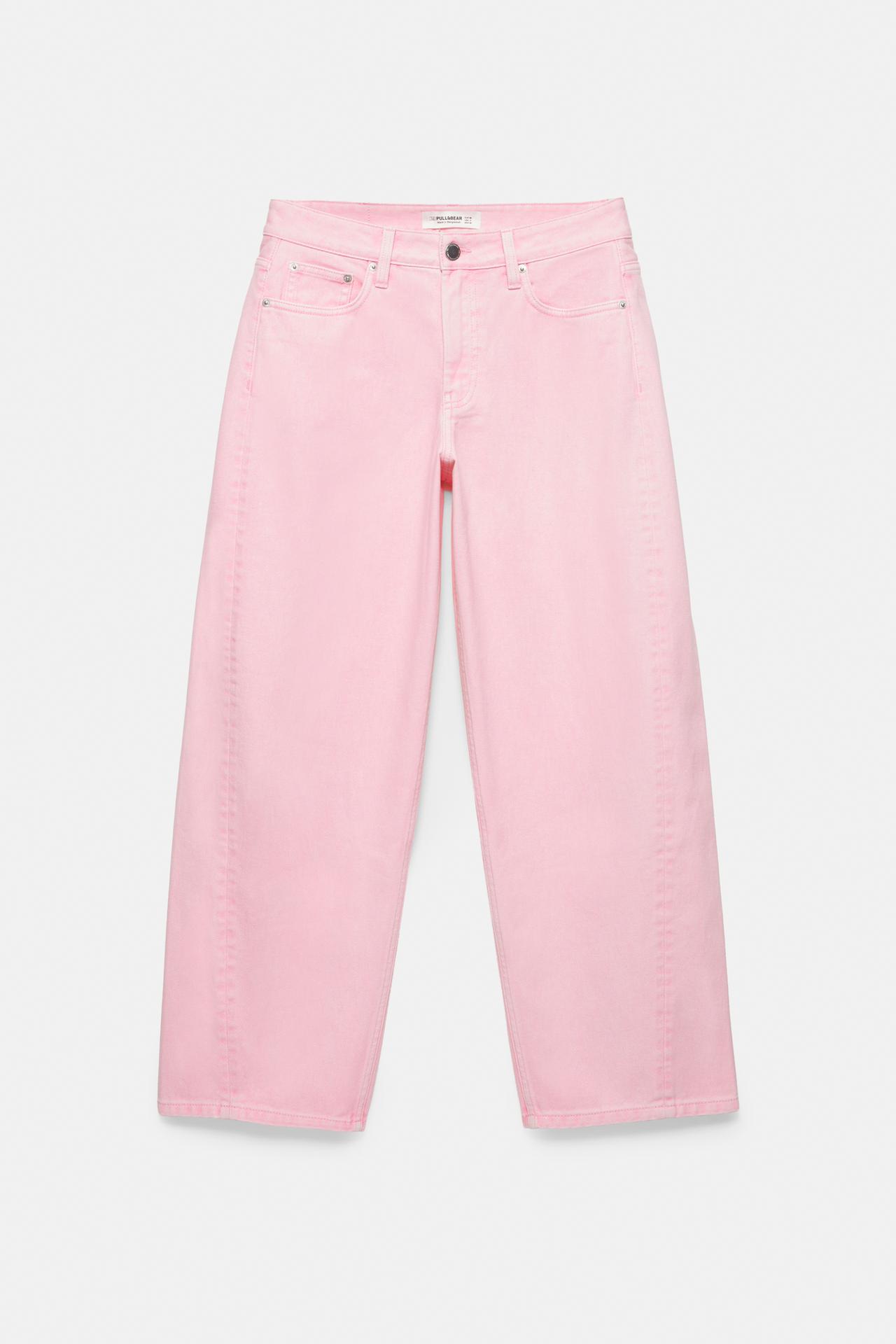 Pink barrel jeans — Pink