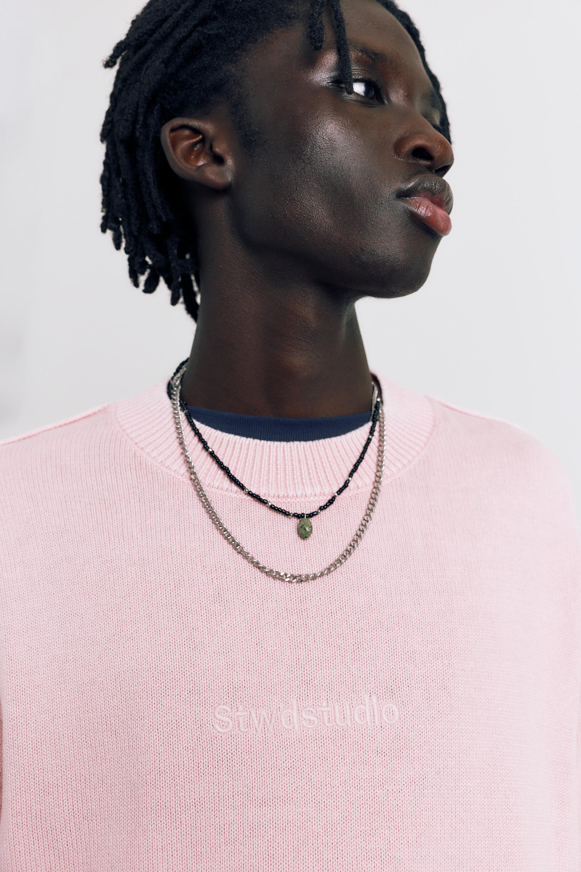 STWD Studio embroidered jumper — Pink