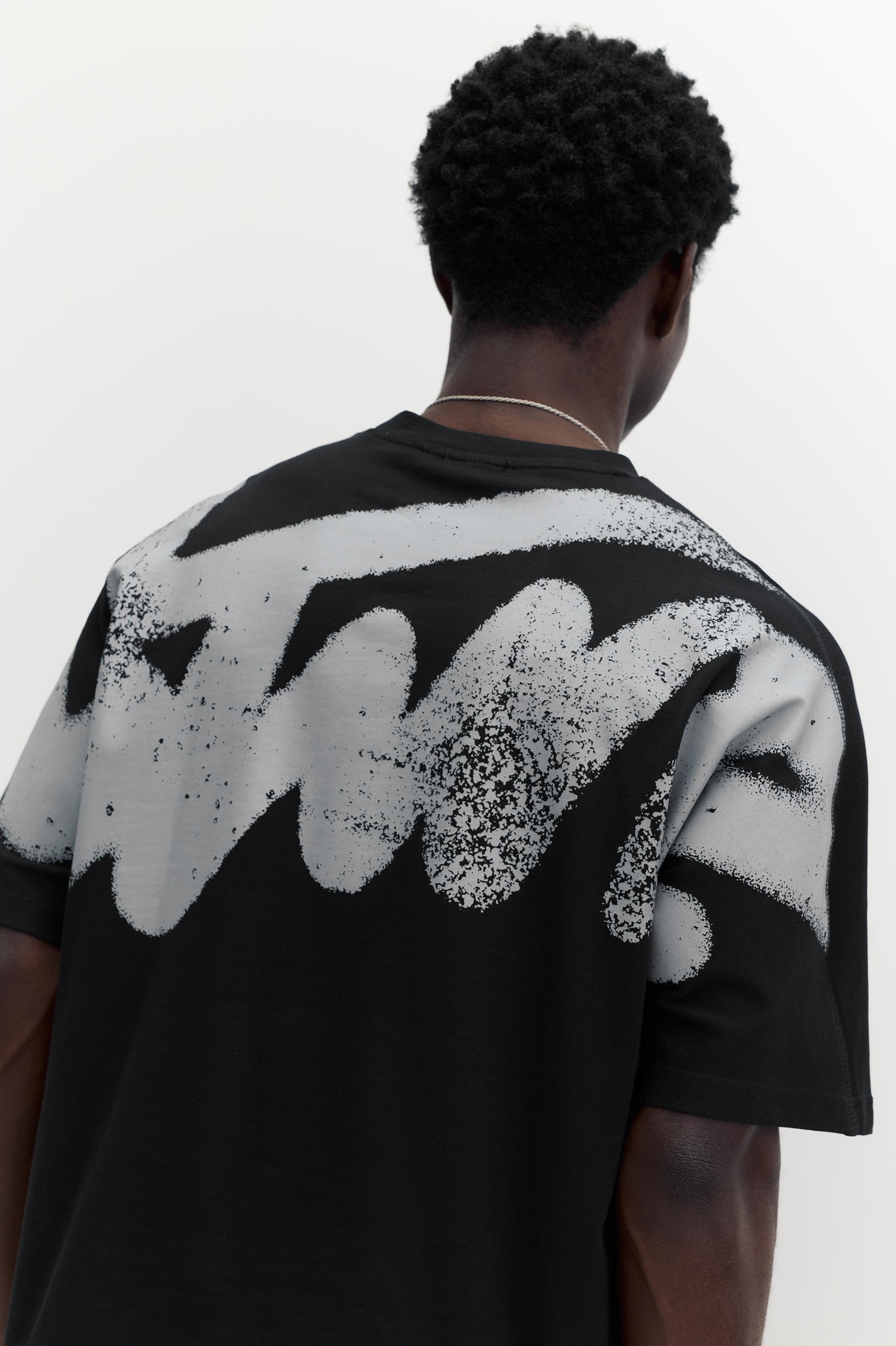 STWD graffiti logo T-shirt — Black