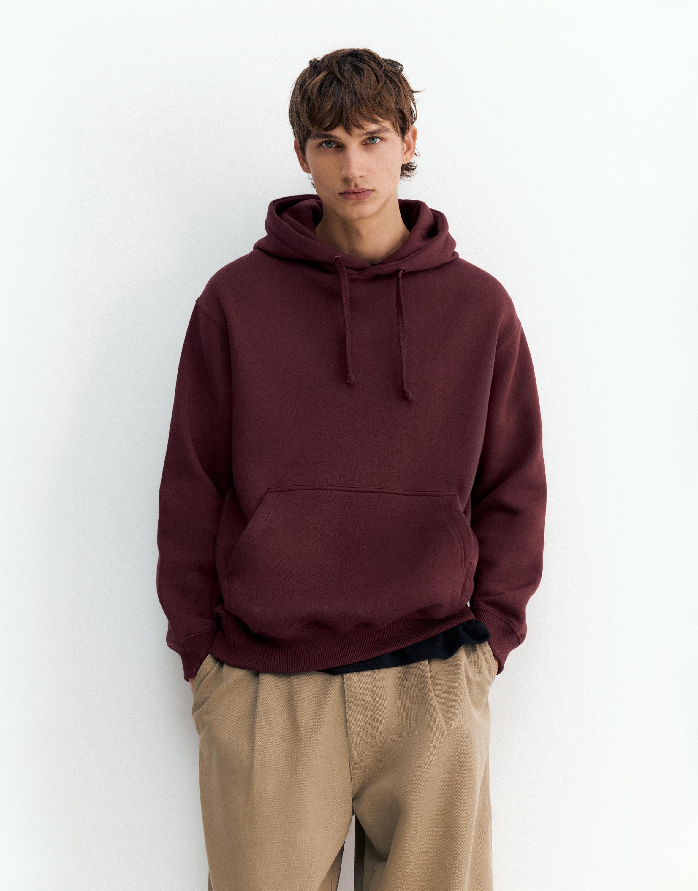 Basic hoodie — Burgundy