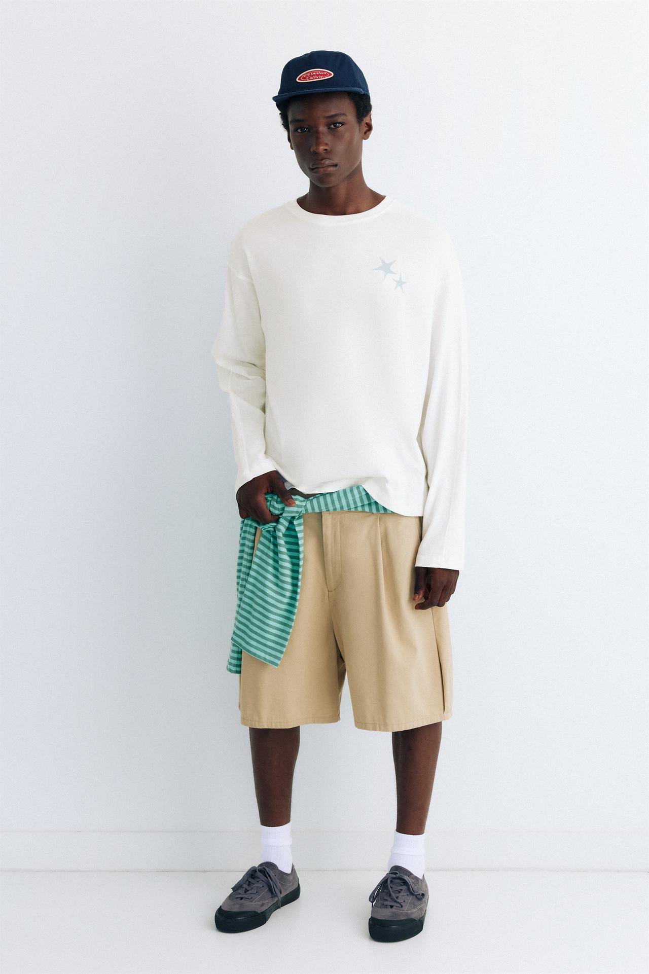 STWD boxy star T-shirt — Off white