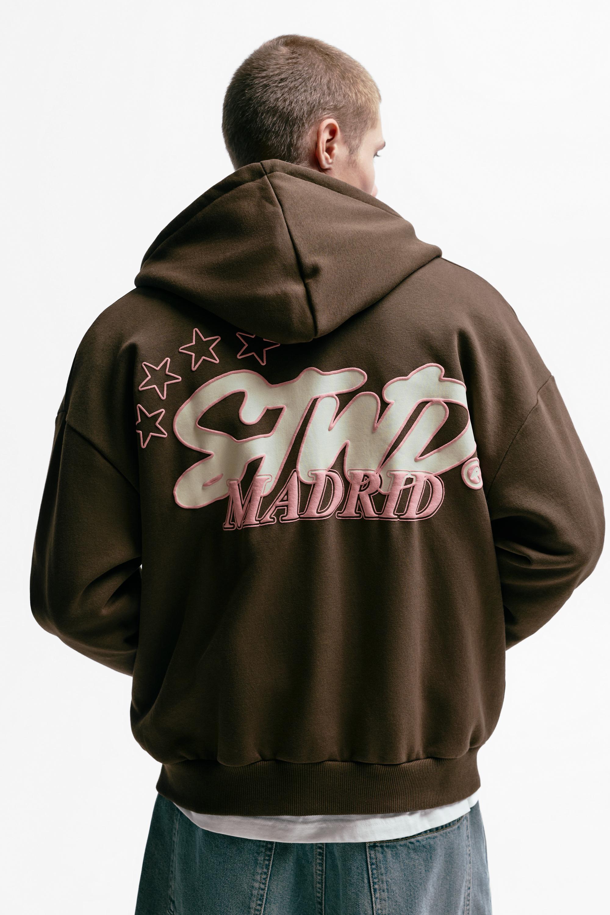 STWD Madrid fermuarlı kapüşonlu sweatshirt - Görsel 6