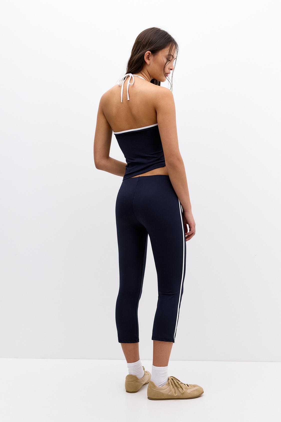 Legging Ciclista Pull And Bear Ciclista Ribbed Leggings With Knee