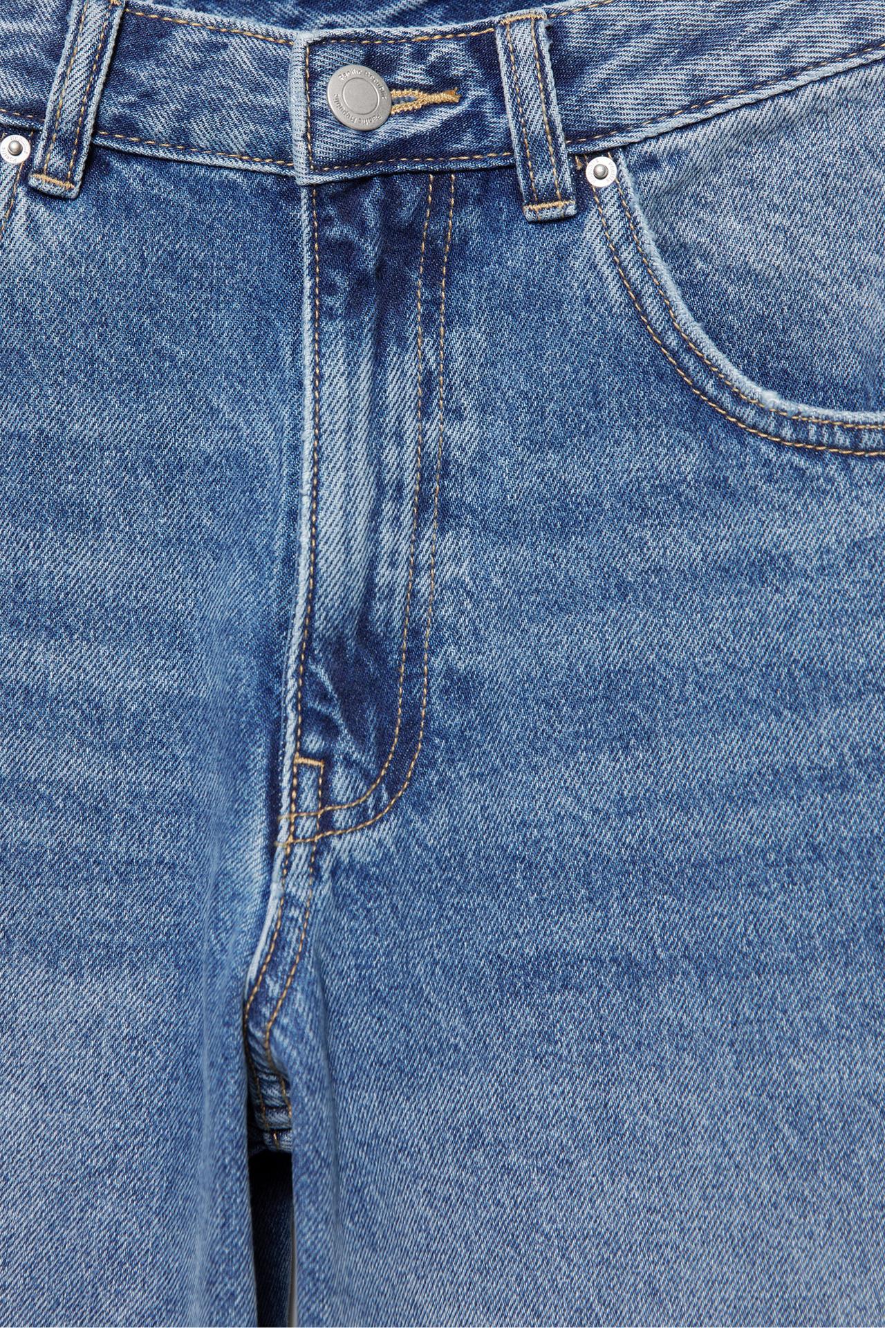 High-waist balloon jeans — Medium blue
