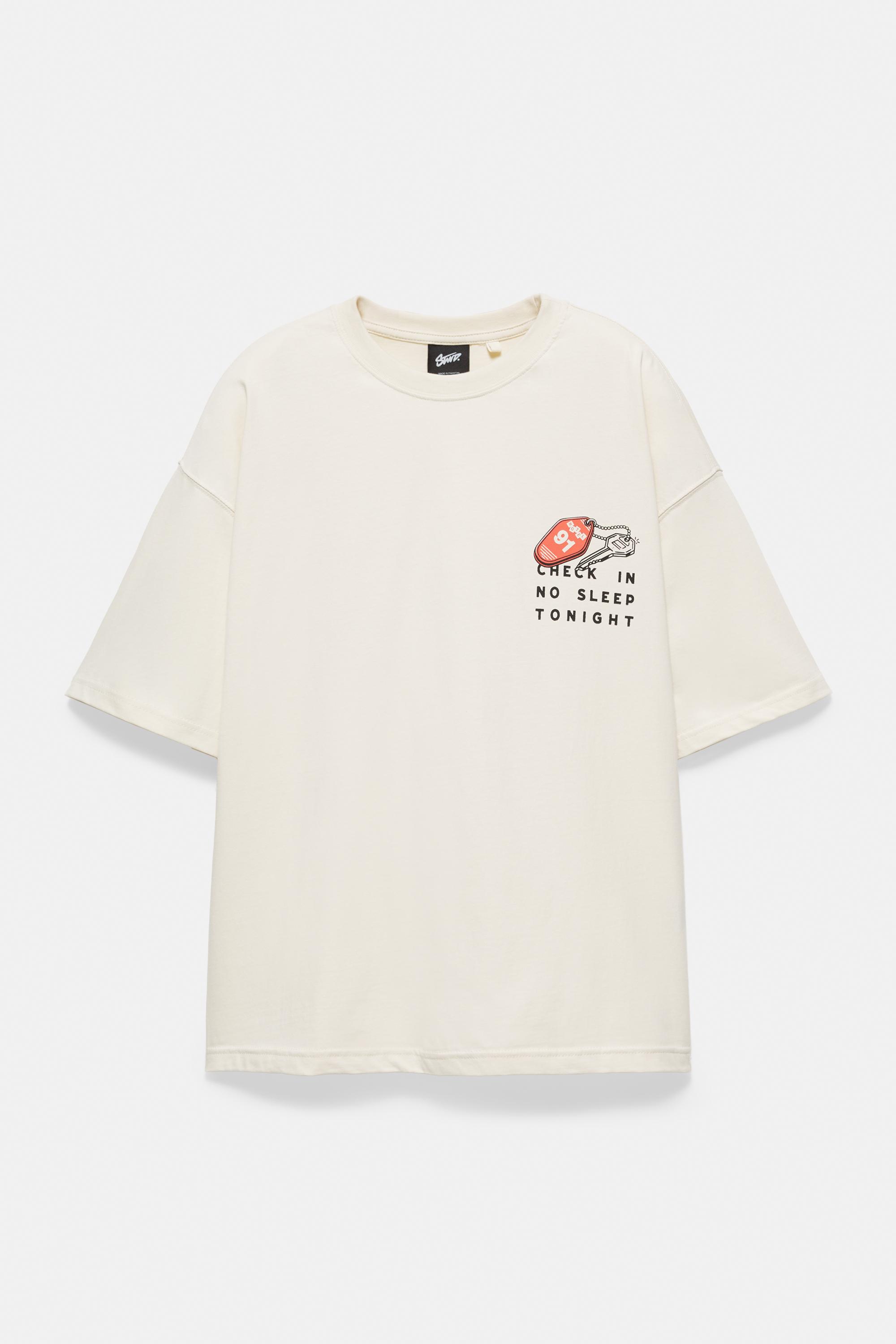 STWD graphic T-shirt — Off white (alternate view)