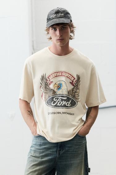 Ford short sleeve T-shirt — Ecru 2