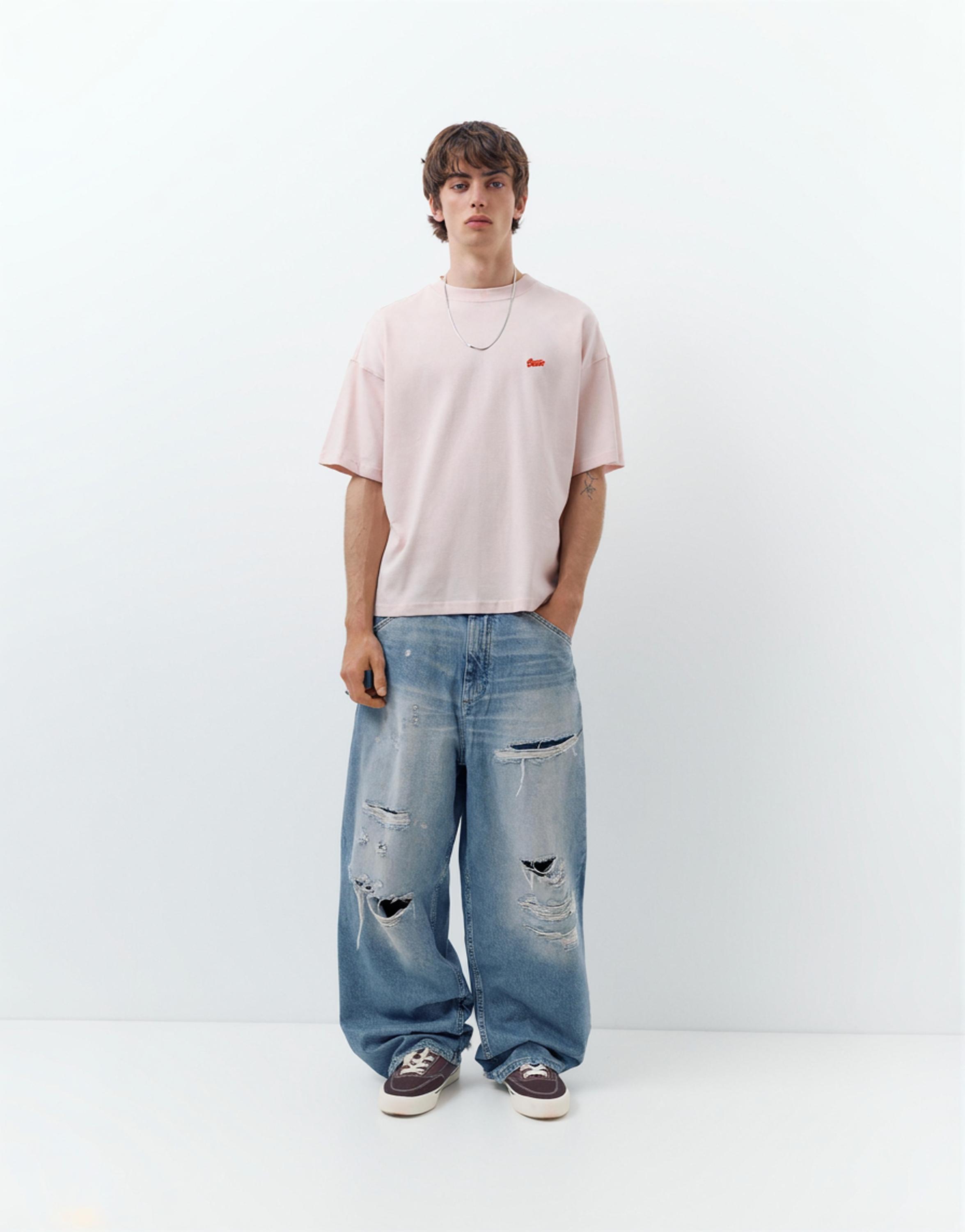 STWD logo boxy T-shirt — Pink