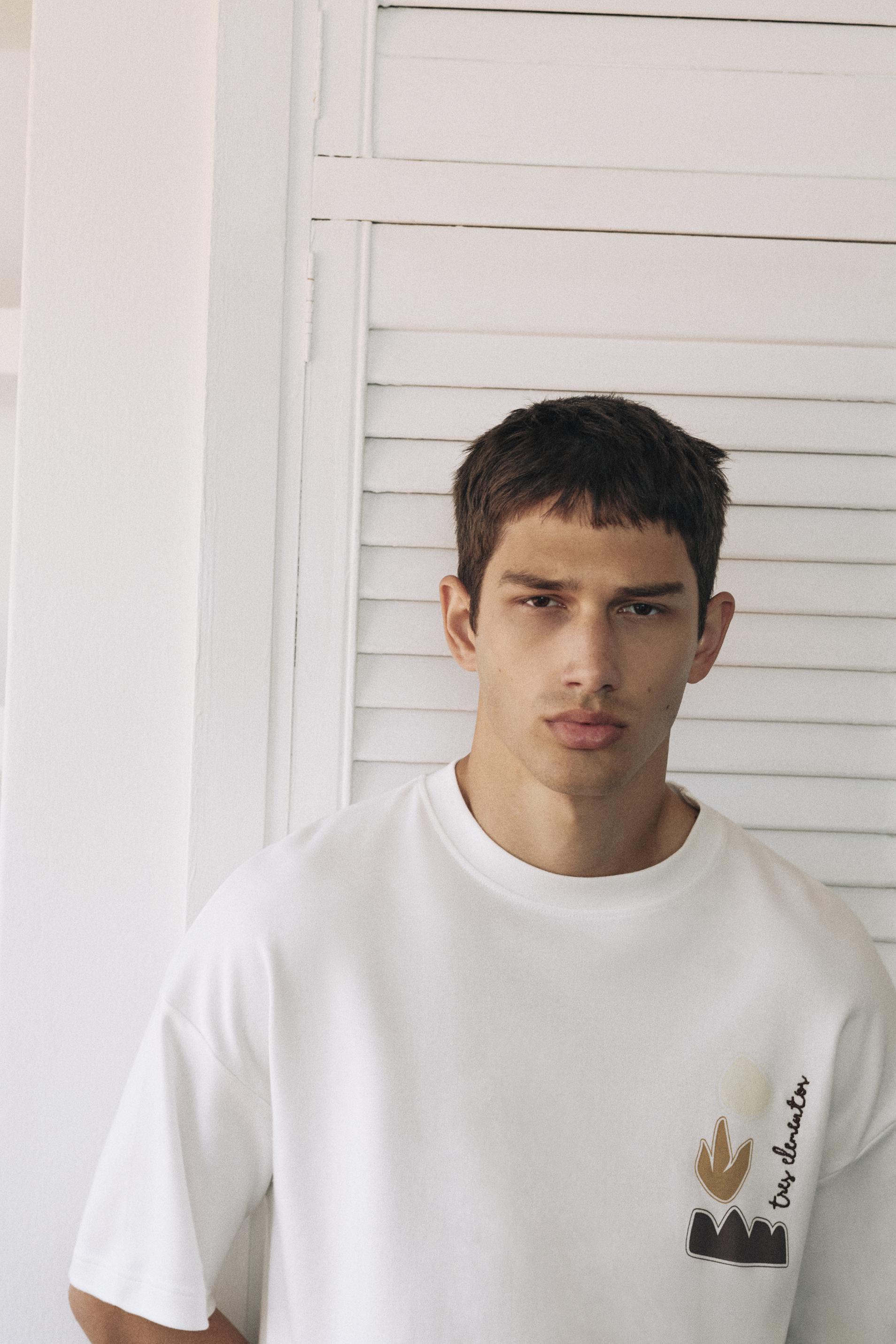 Short sleeve graphic T-shirt — Off white
