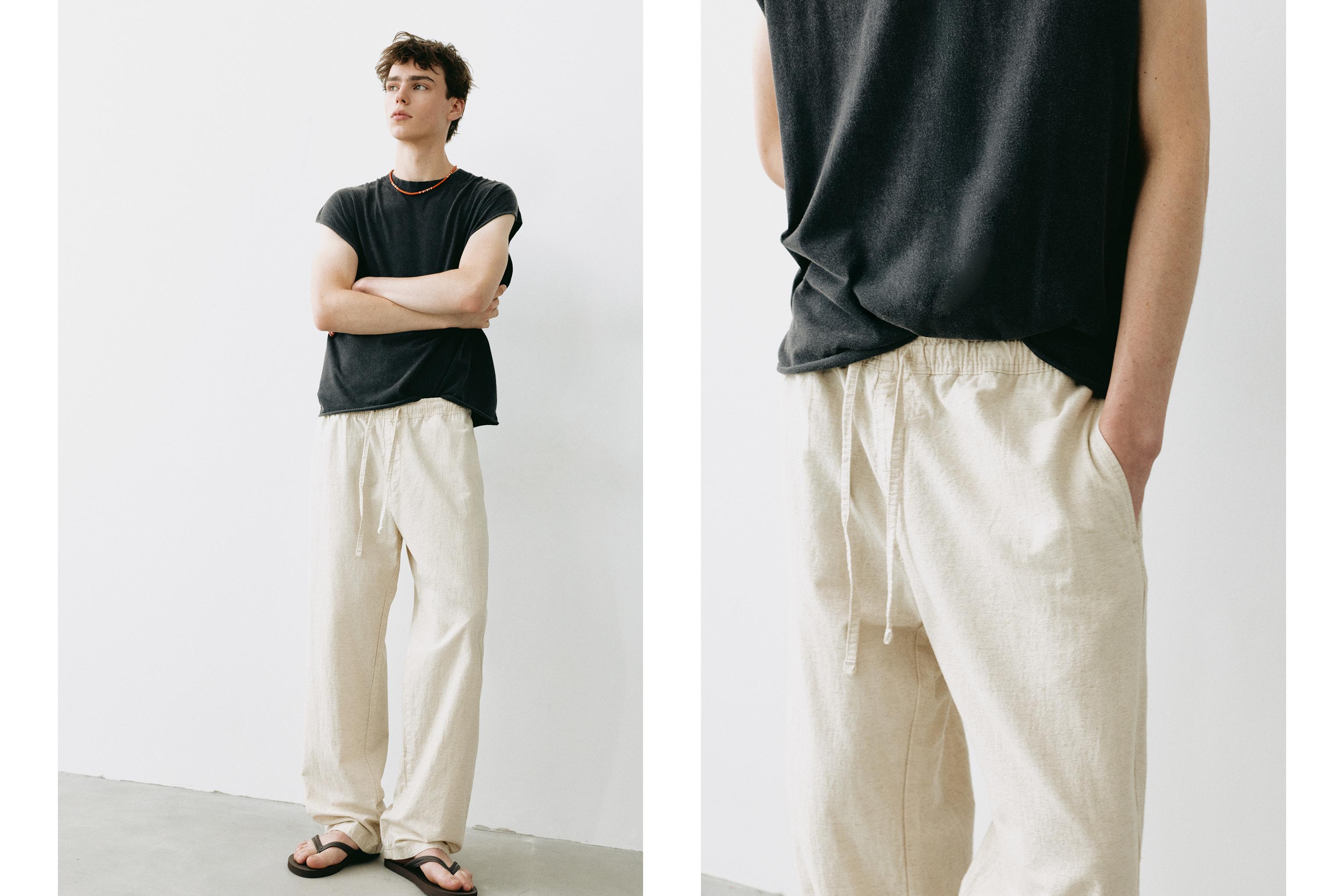 Rustic joggers — Beige