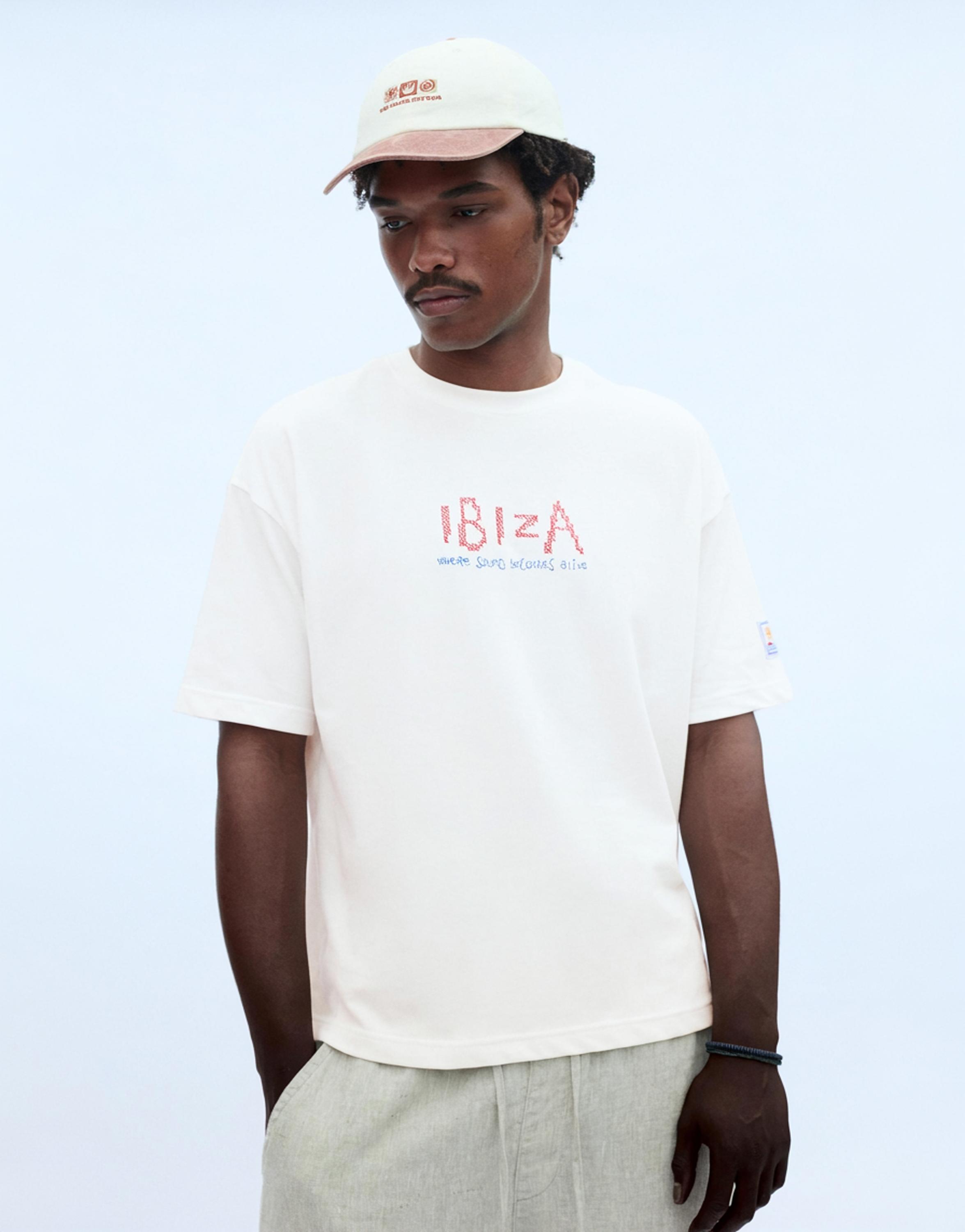 Relaxed fit Ibiza T-shirt — Off white