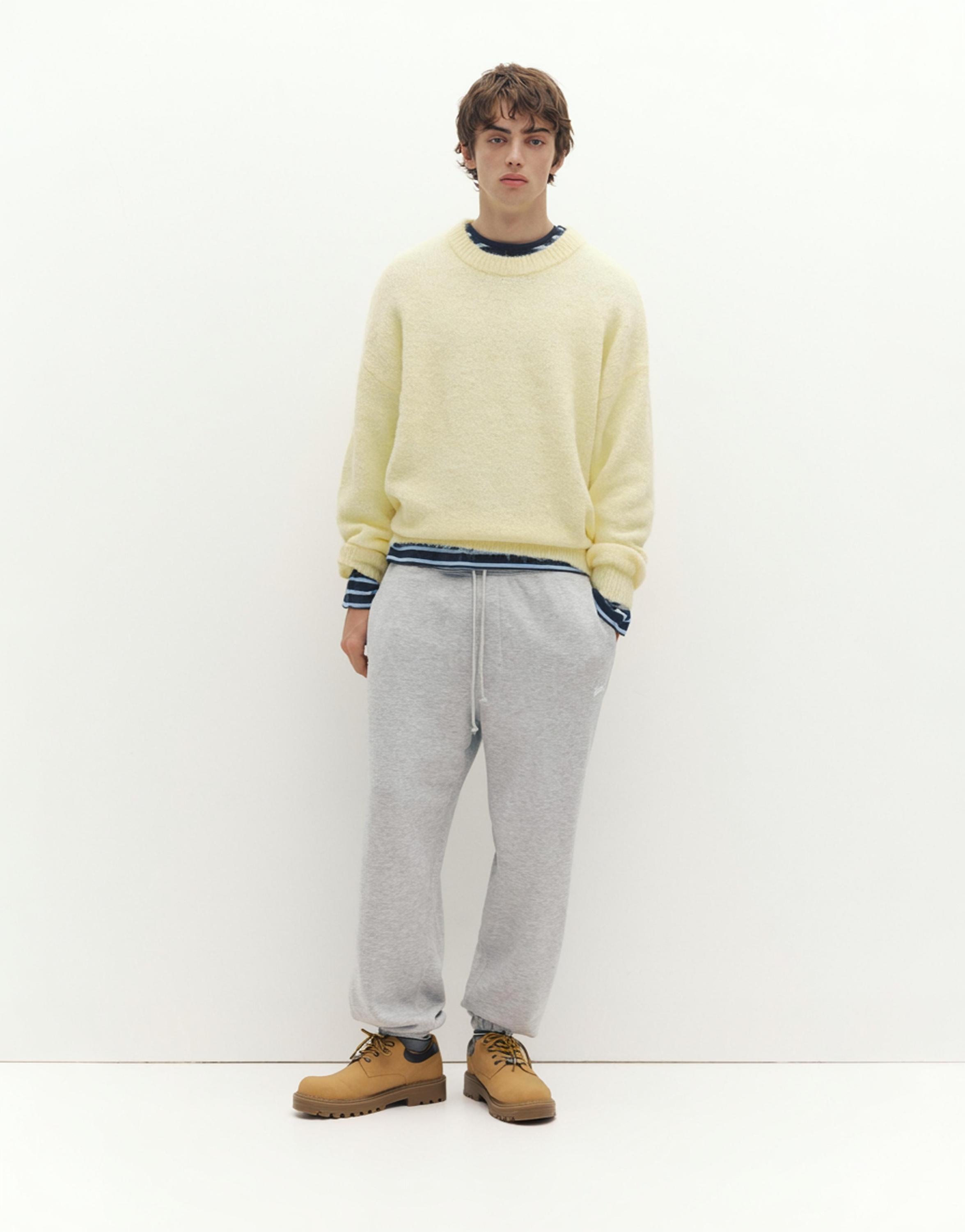STWD tracksuit bottoms — Grey marl