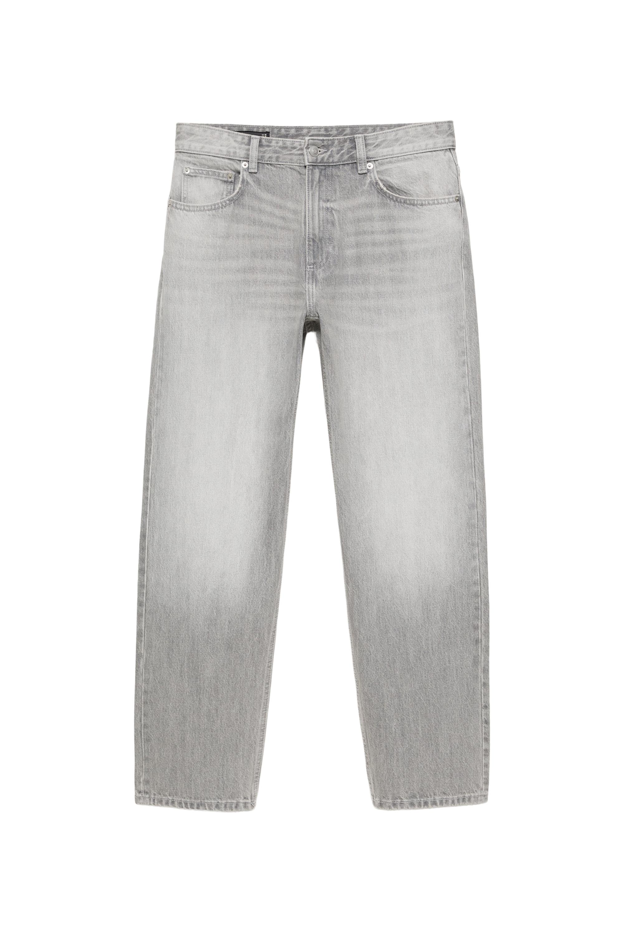 Straight-leg jeans — Dark grey