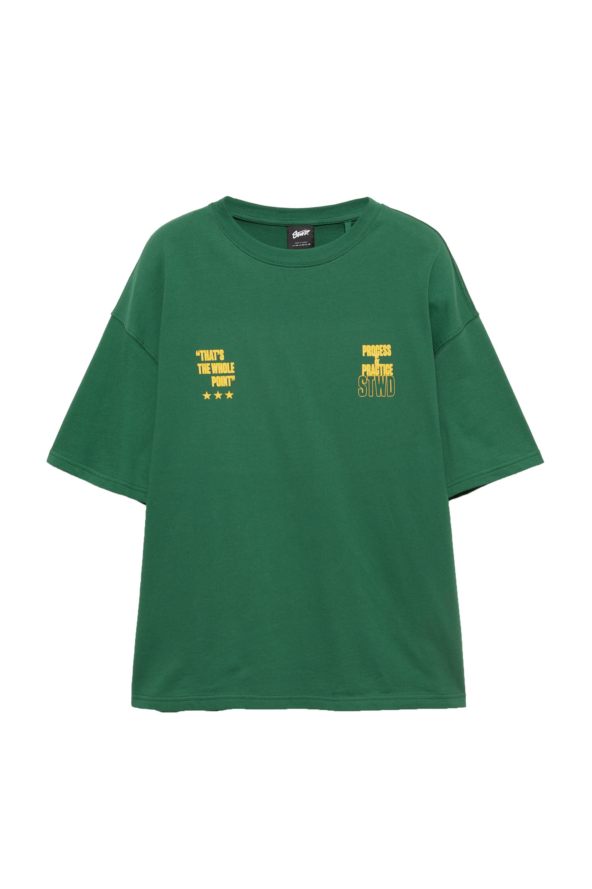 Pull&Bear STWD kısa kollu sweatshirt görsel 3