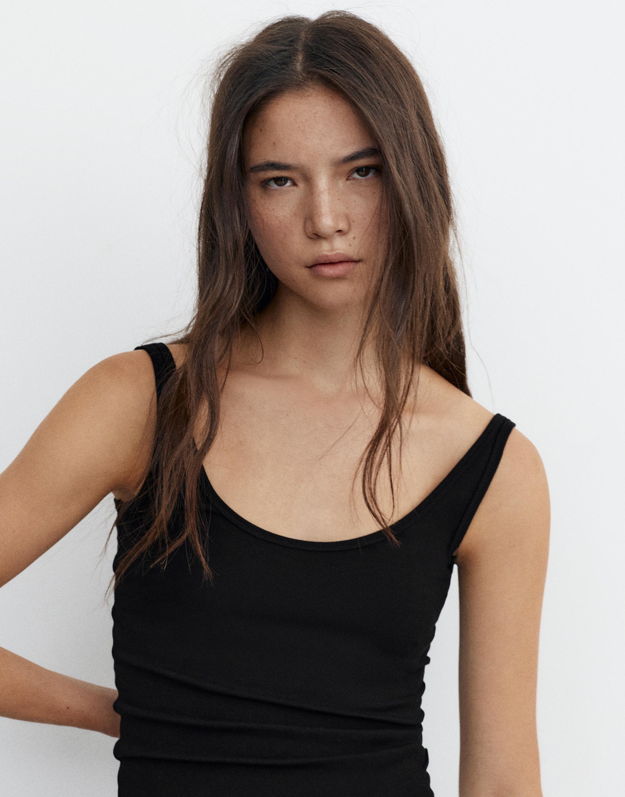 Modal askılı tank top - Görsel 10