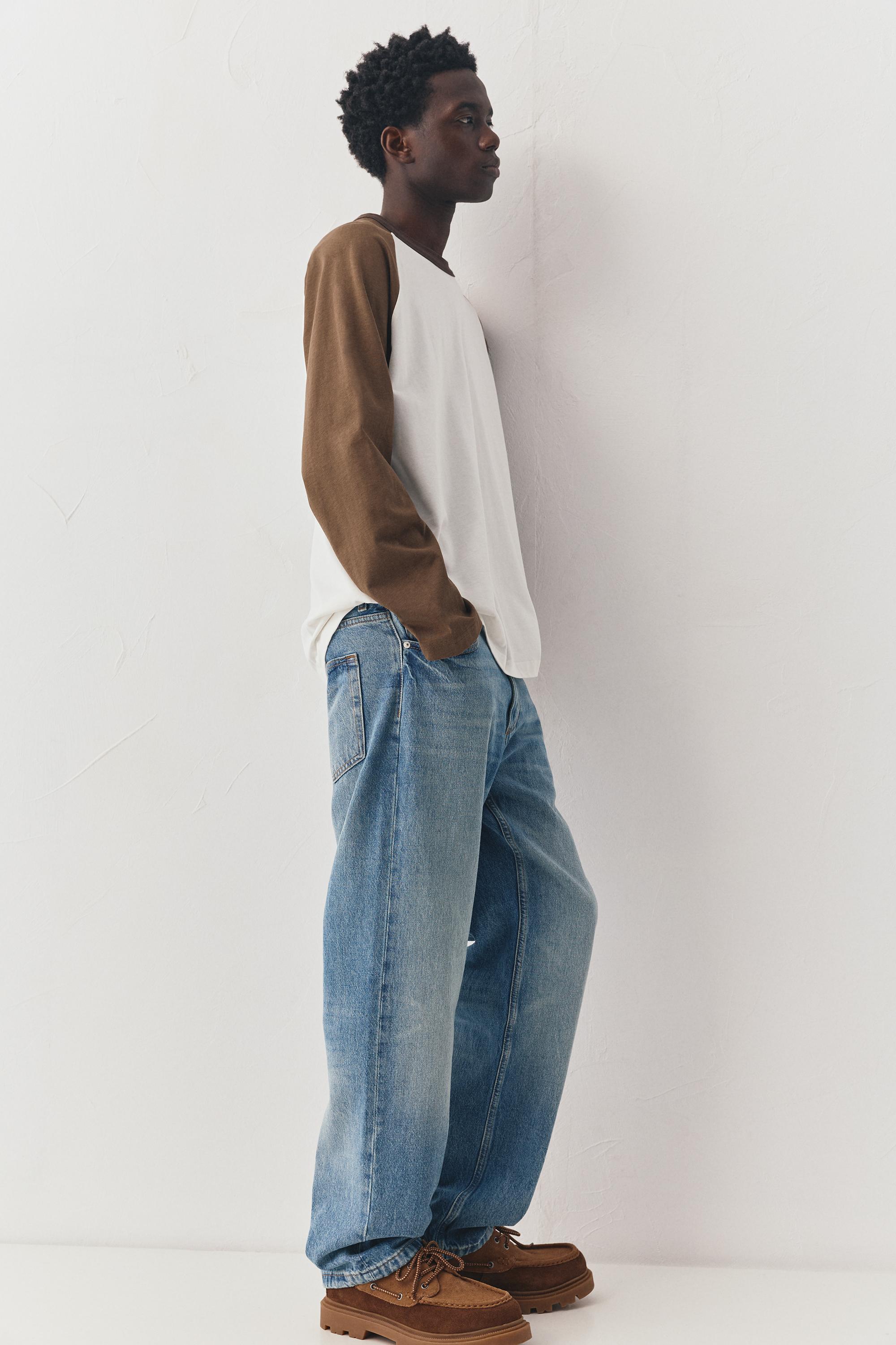 Straight-leg jeans — Medium blue