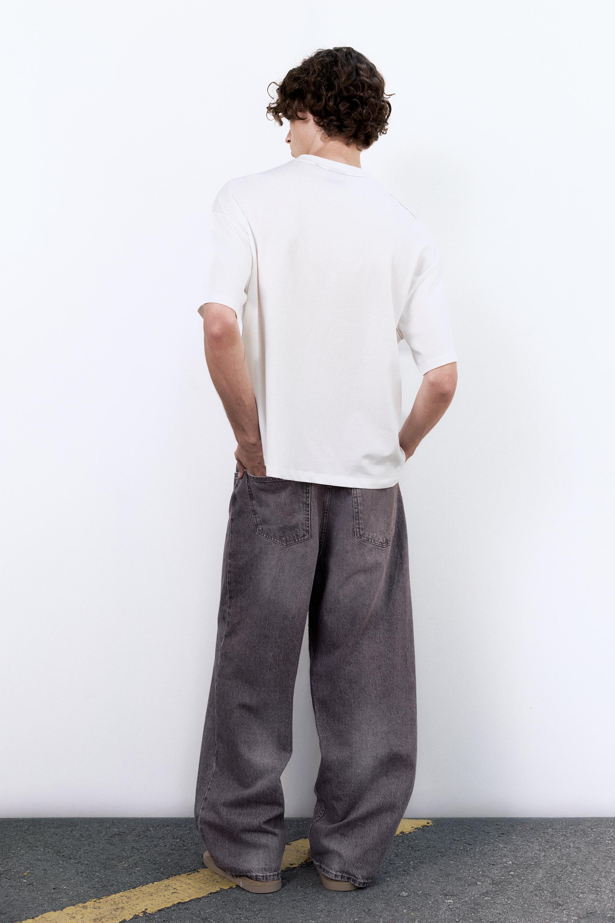Boxy T-shirt with pocket — Off white