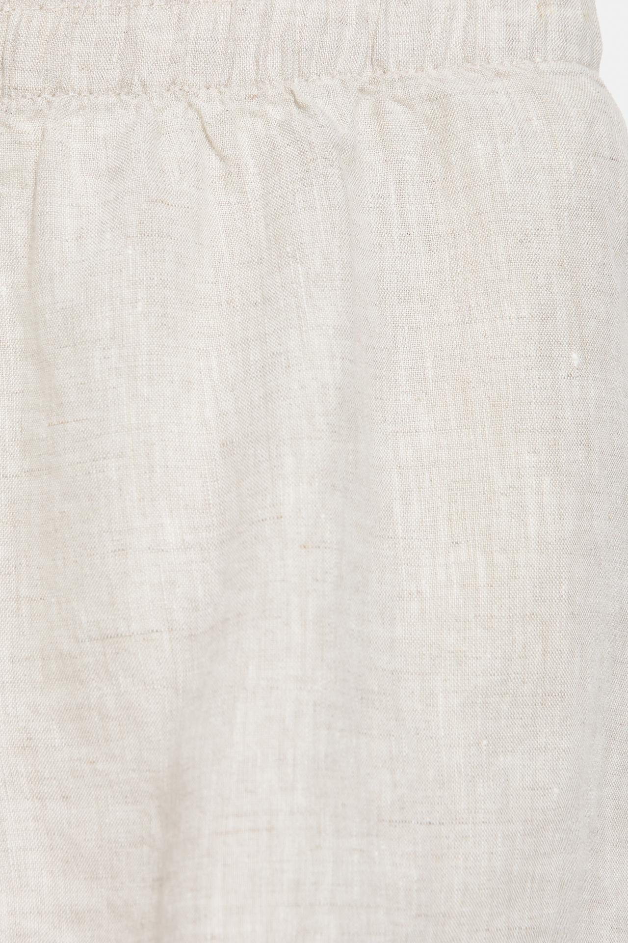 100% Linen Shorts — Beige