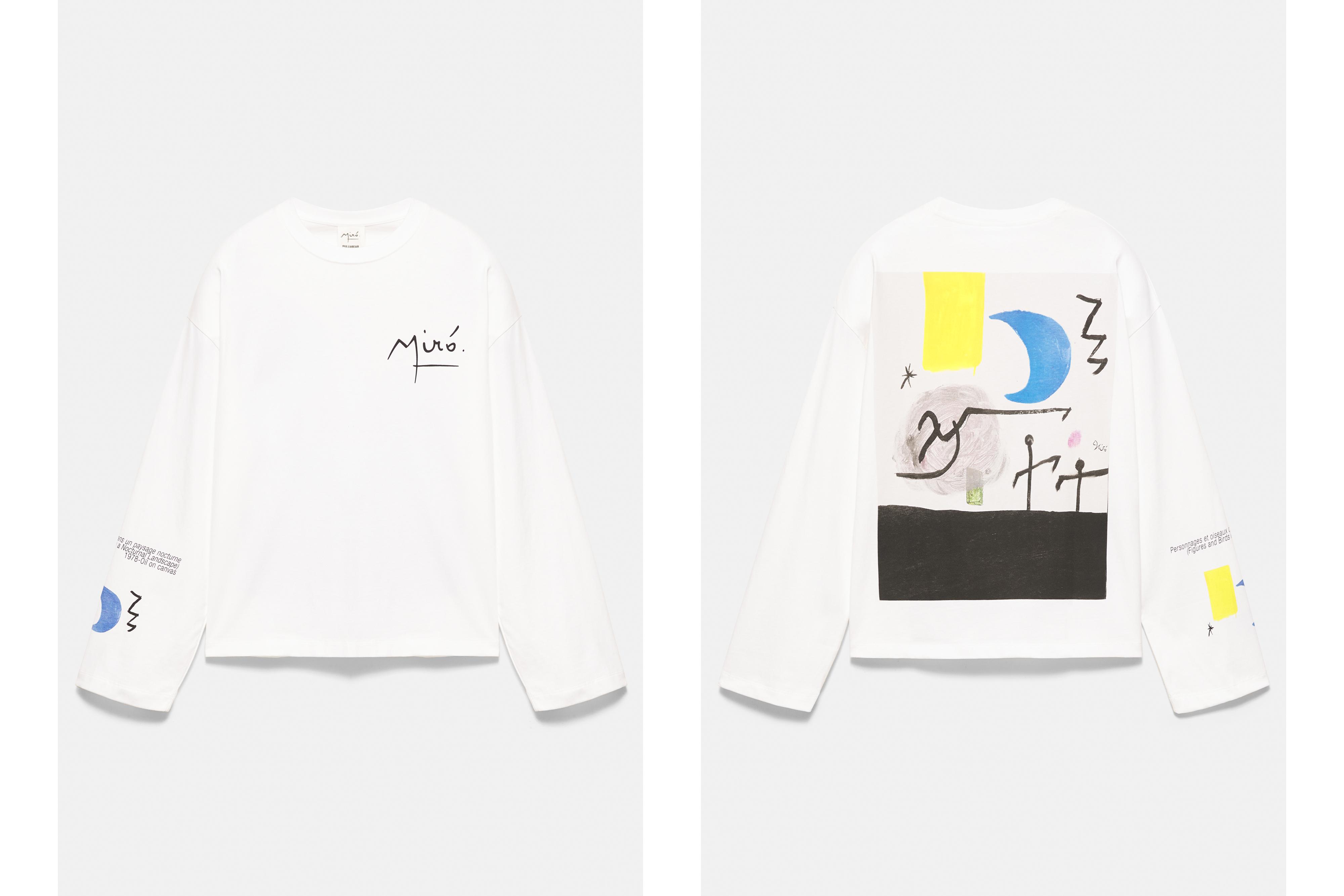 Joan Miró long sleeve T-shirt — White