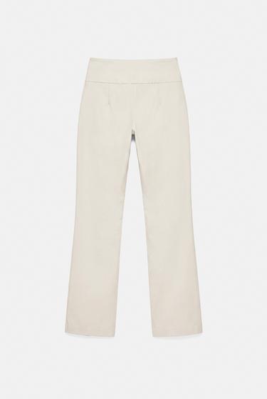 Straight trousers with buckle — Sand 6
