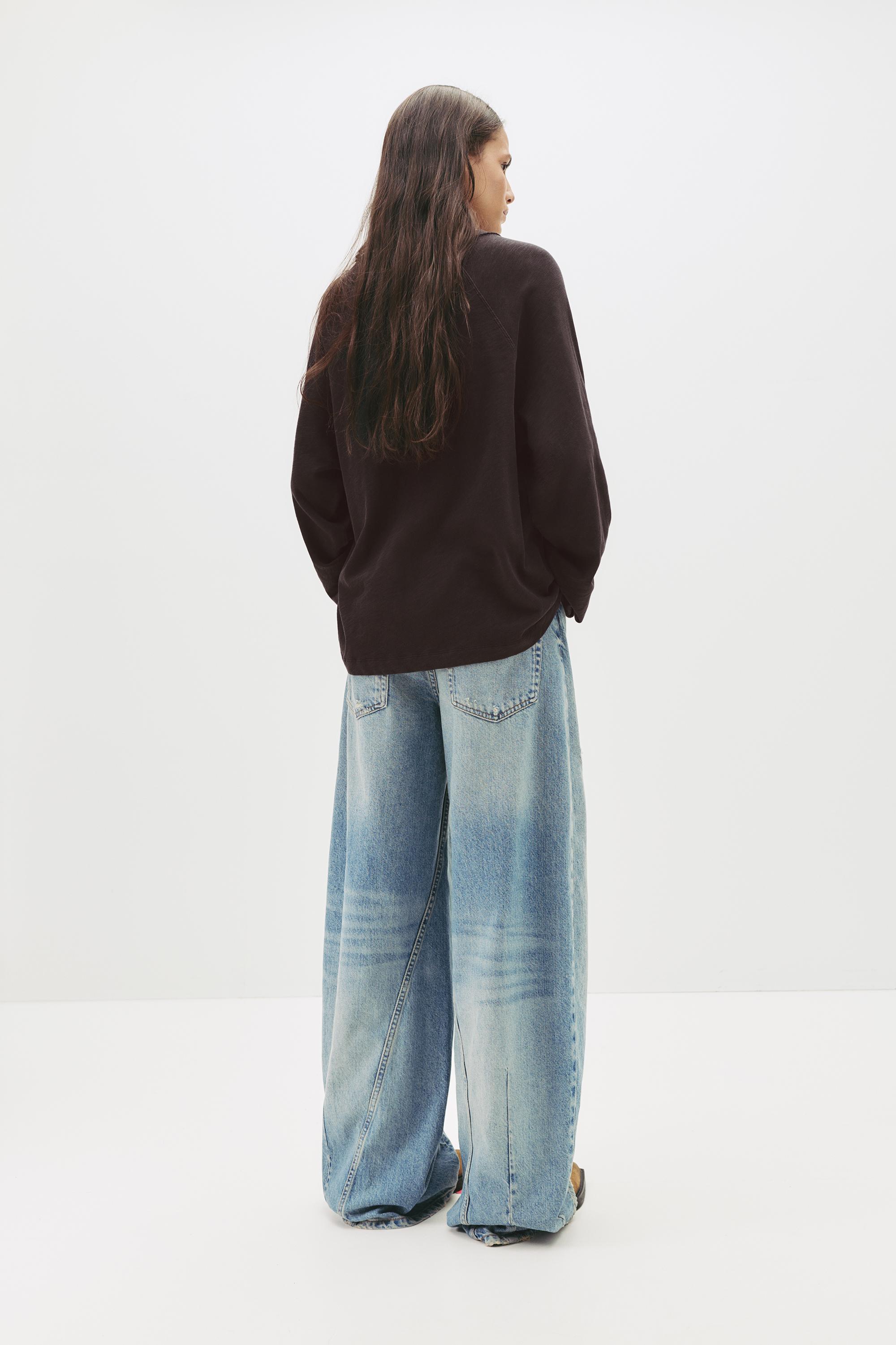 Uzun kollu reglan kesim t-shirt - Görsel 97