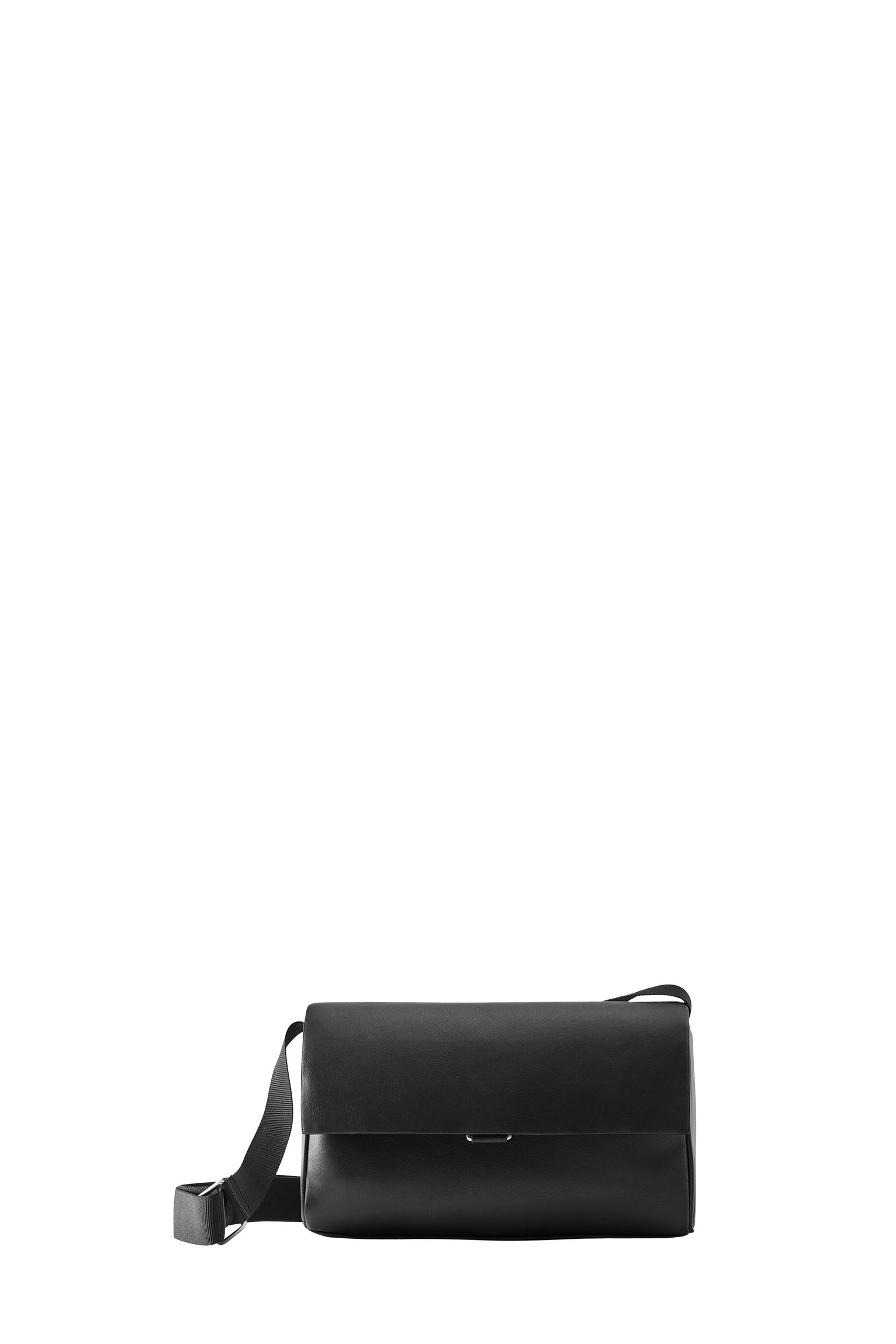 Flap crossbody bag — Black (alternate view)