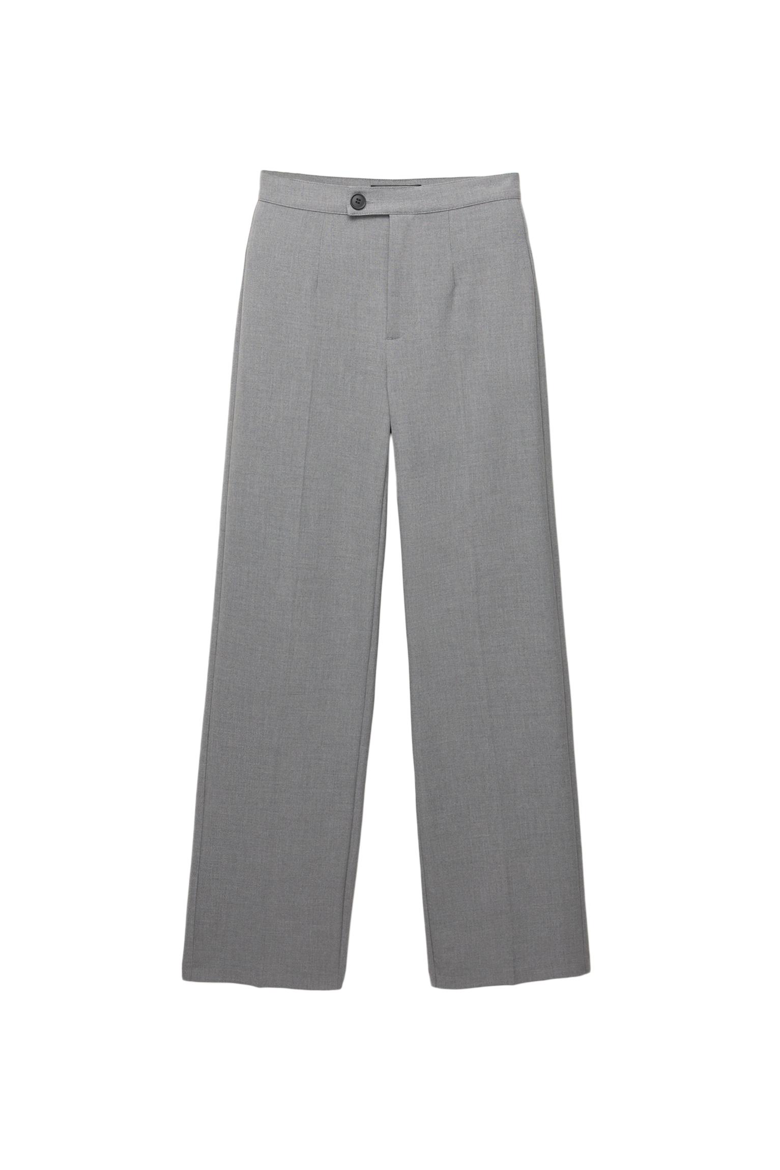Smart straight-leg trousers