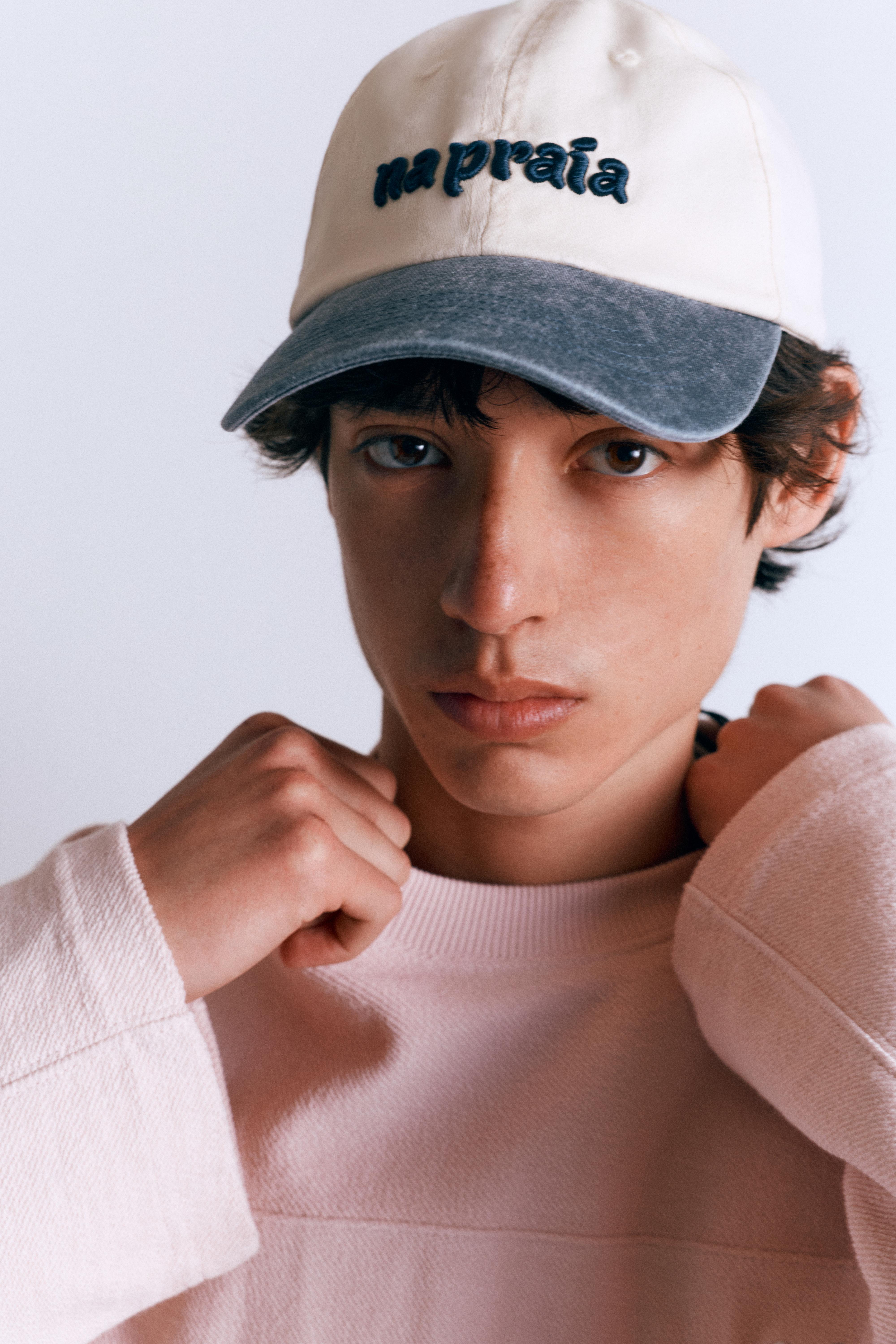 Na praia işlemeli şapka - Görsel 8