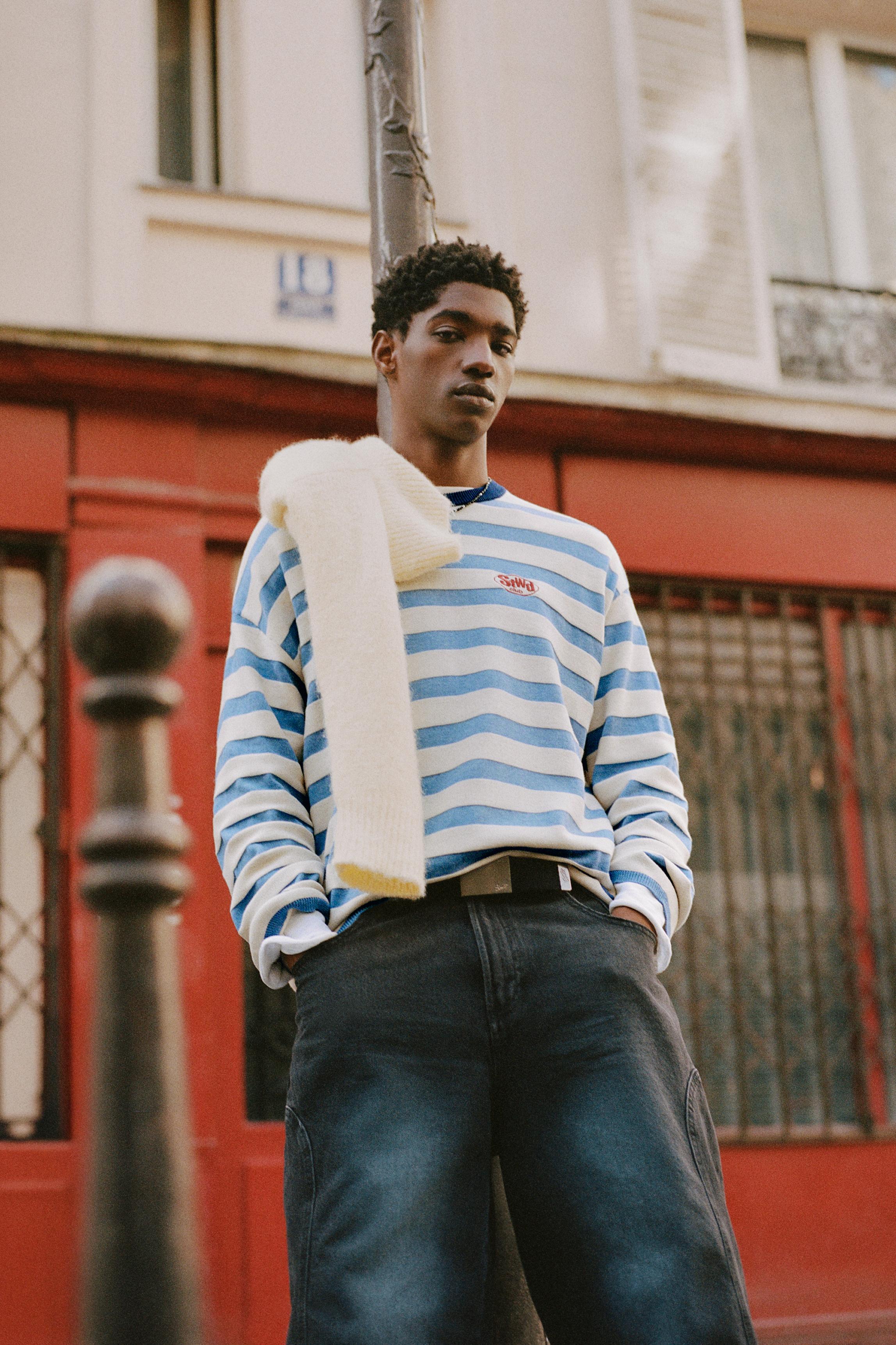 Çizgili örgü tişört - Görsel 38