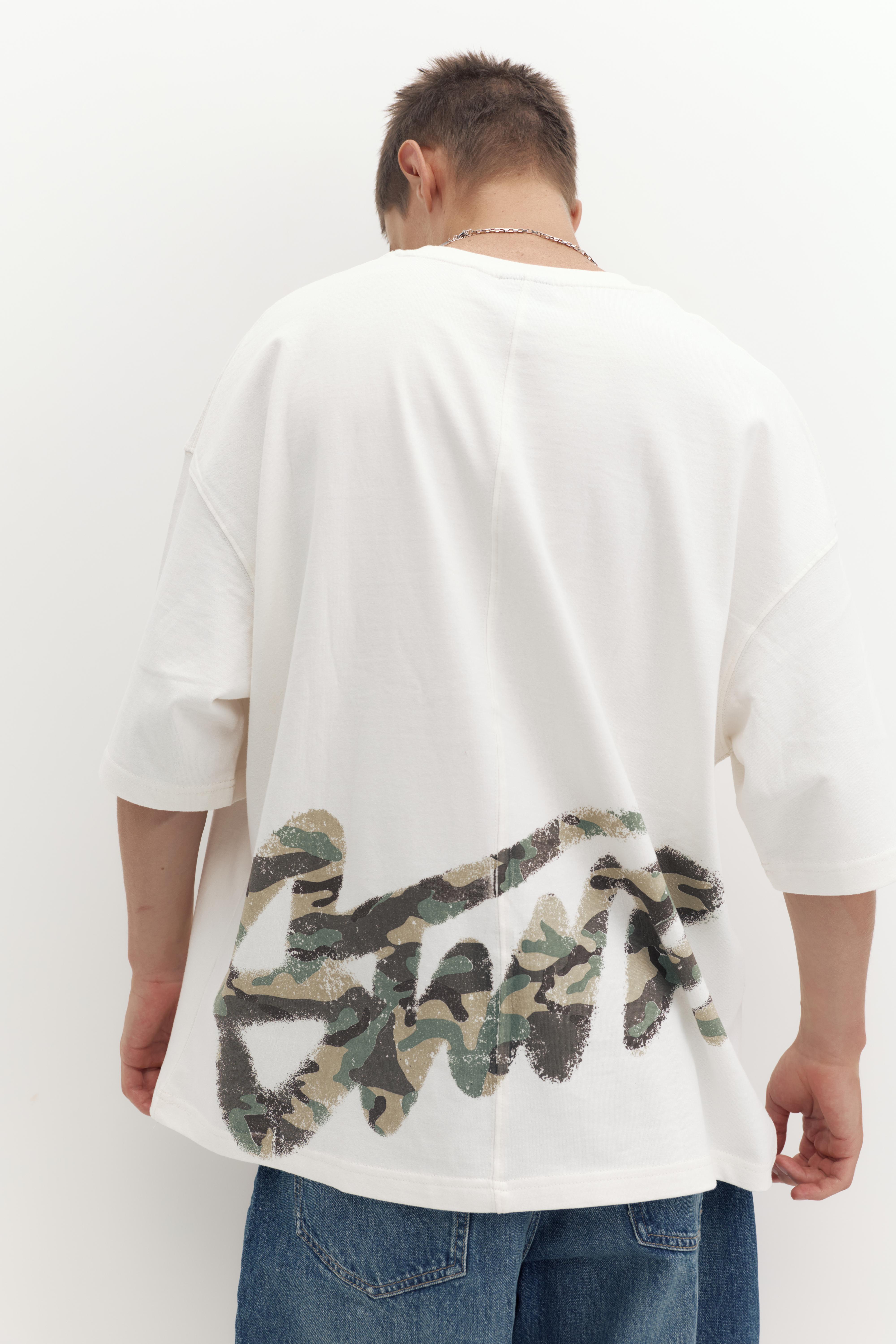 Oversize STWD T-shirt — Off white